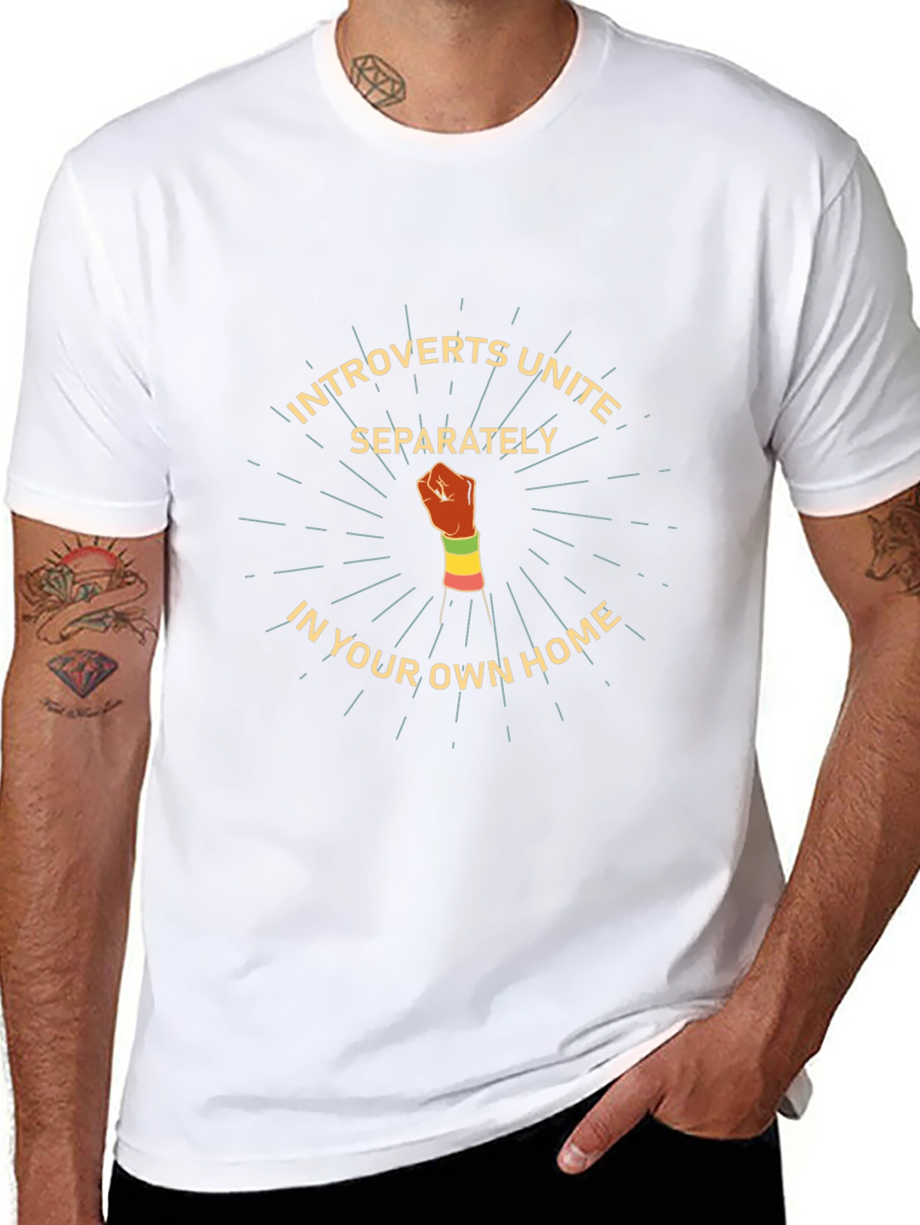 Introverts Unite T-Shirt Funny Social Distancing Tee