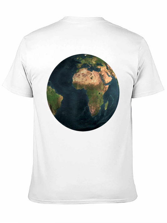 Earth Graphic Black T-Shirt - Global Design