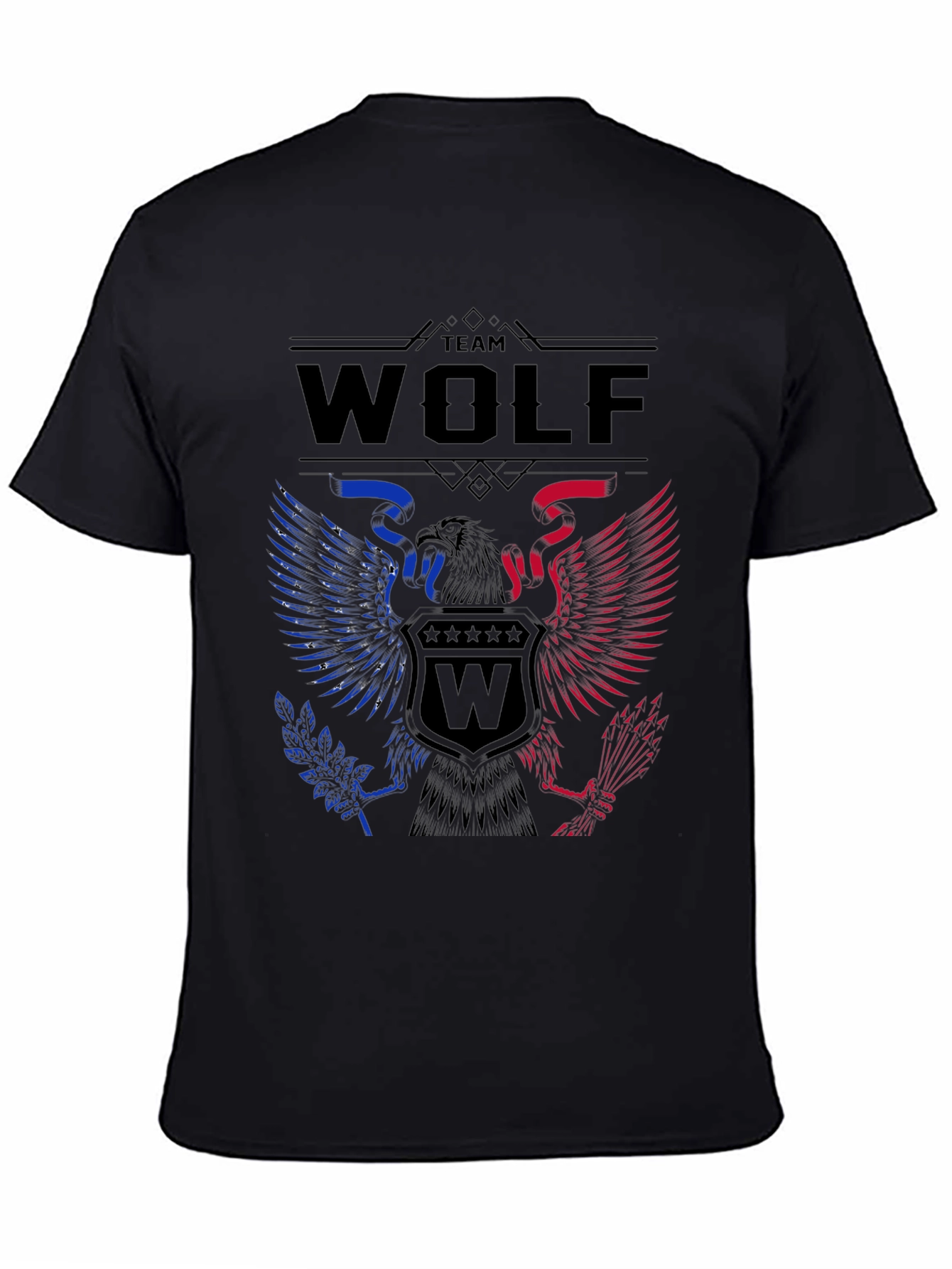 Team Wolf Eagle Graphic Print Tee