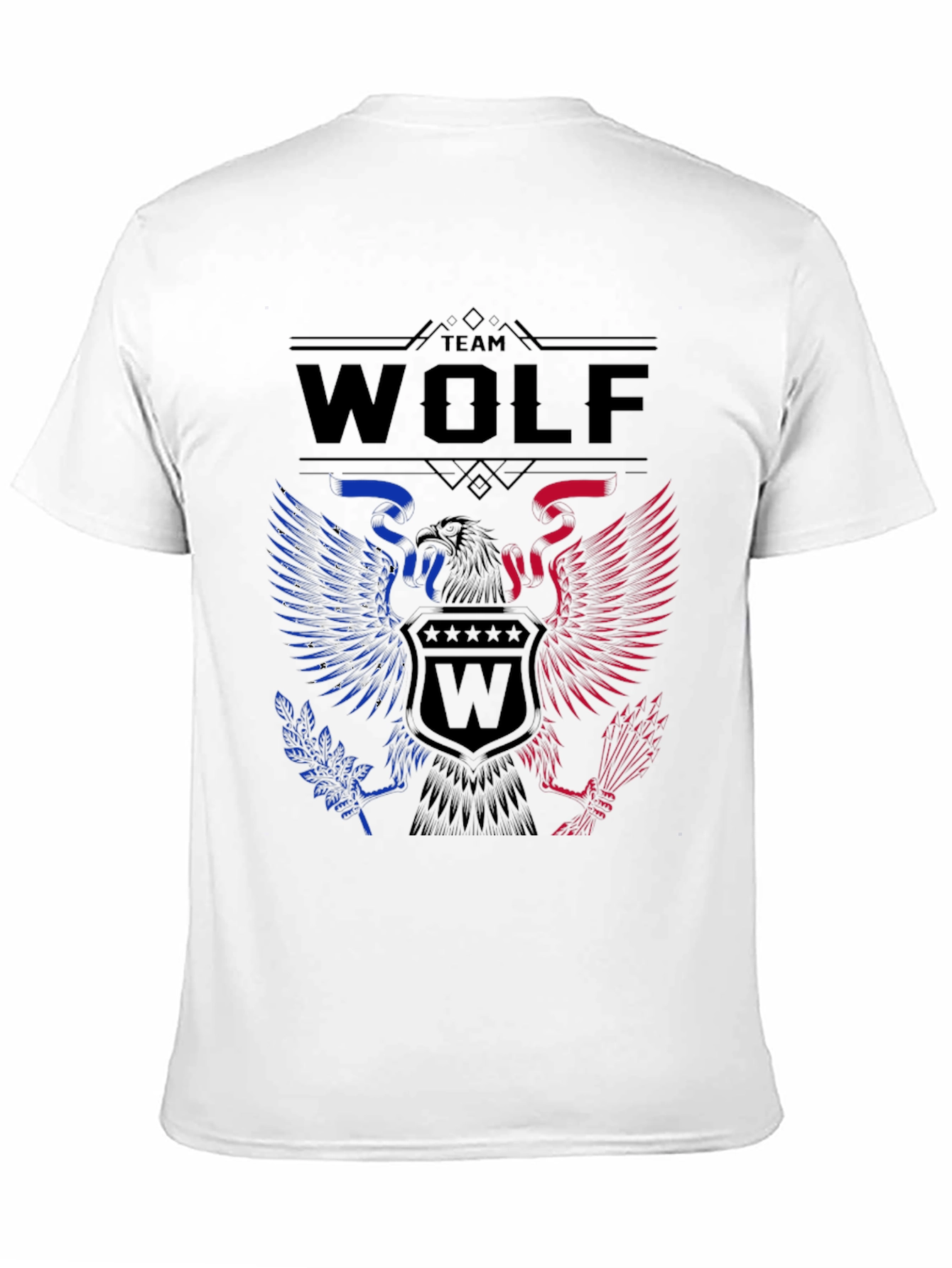 Team Wolf Eagle Graphic Print Tee
