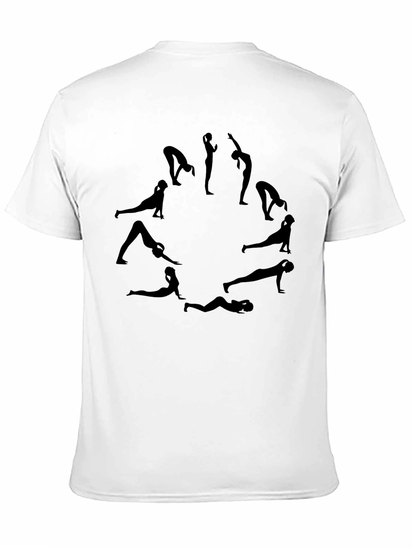 Yoga Pose Black T-Shirt