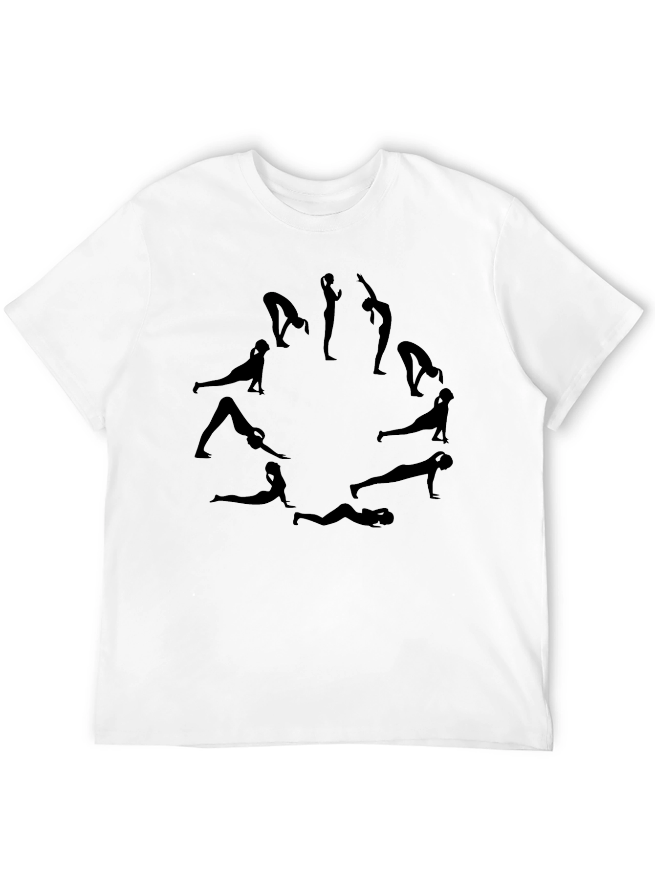 Yoga Pose Black T-Shirt