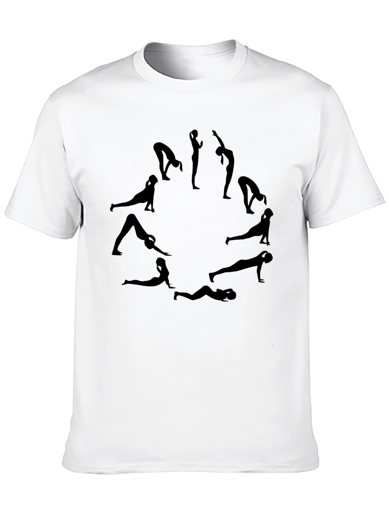 Yoga Pose Black T-Shirt