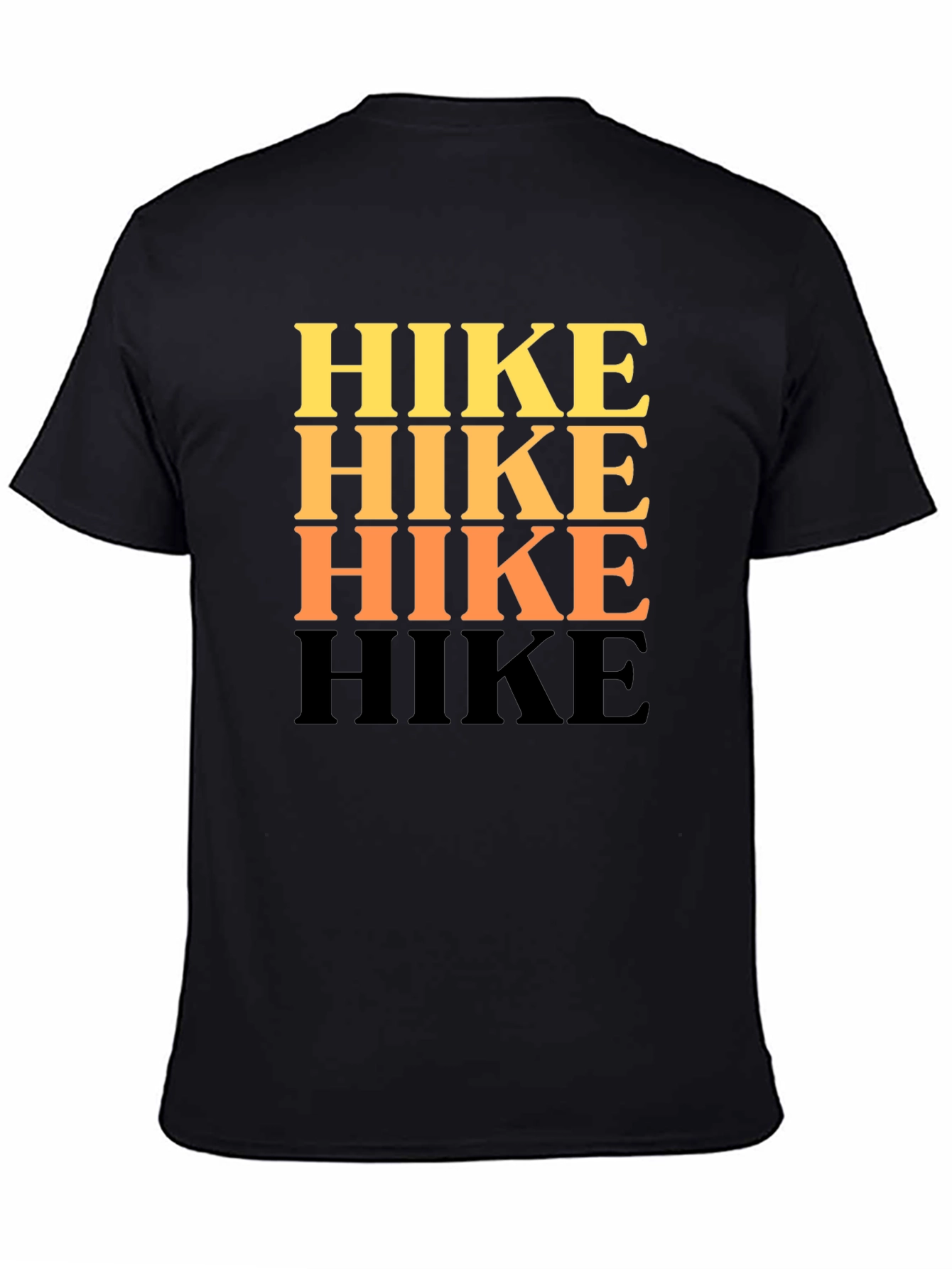 Hike T-Shirt - Retro Stacked Word Design