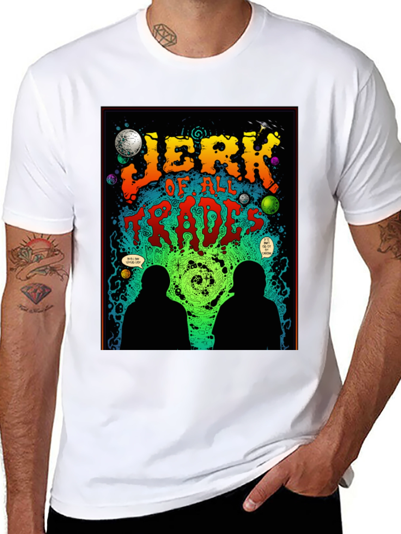 Jerk Of All Trades Graphic Tee - Unique Design