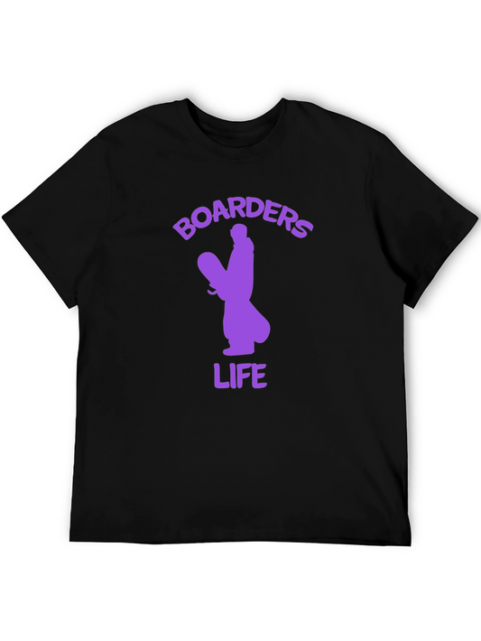 Boarders Life Black Graphic T-Shirt
