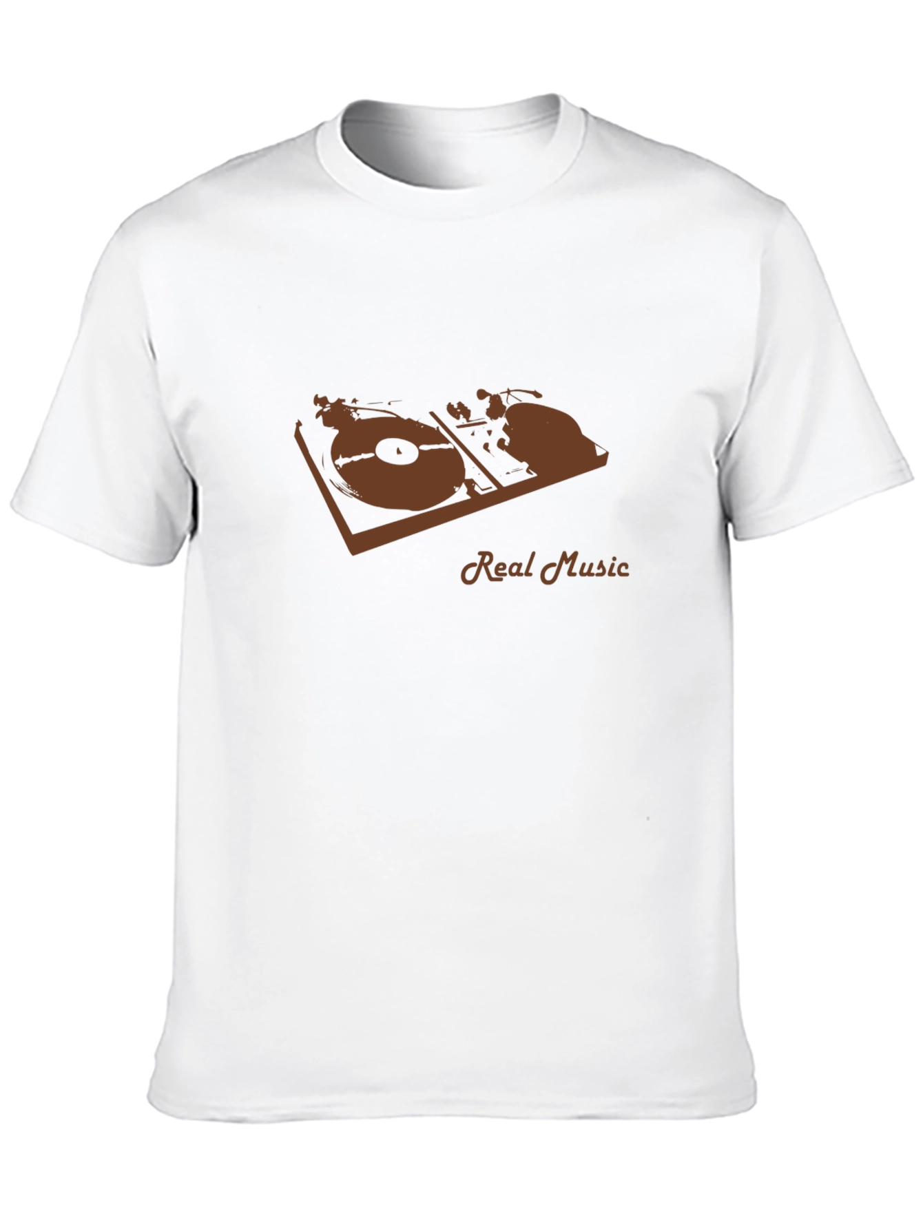 Real Music Graphic Tee - Black Casual T-Shirt
