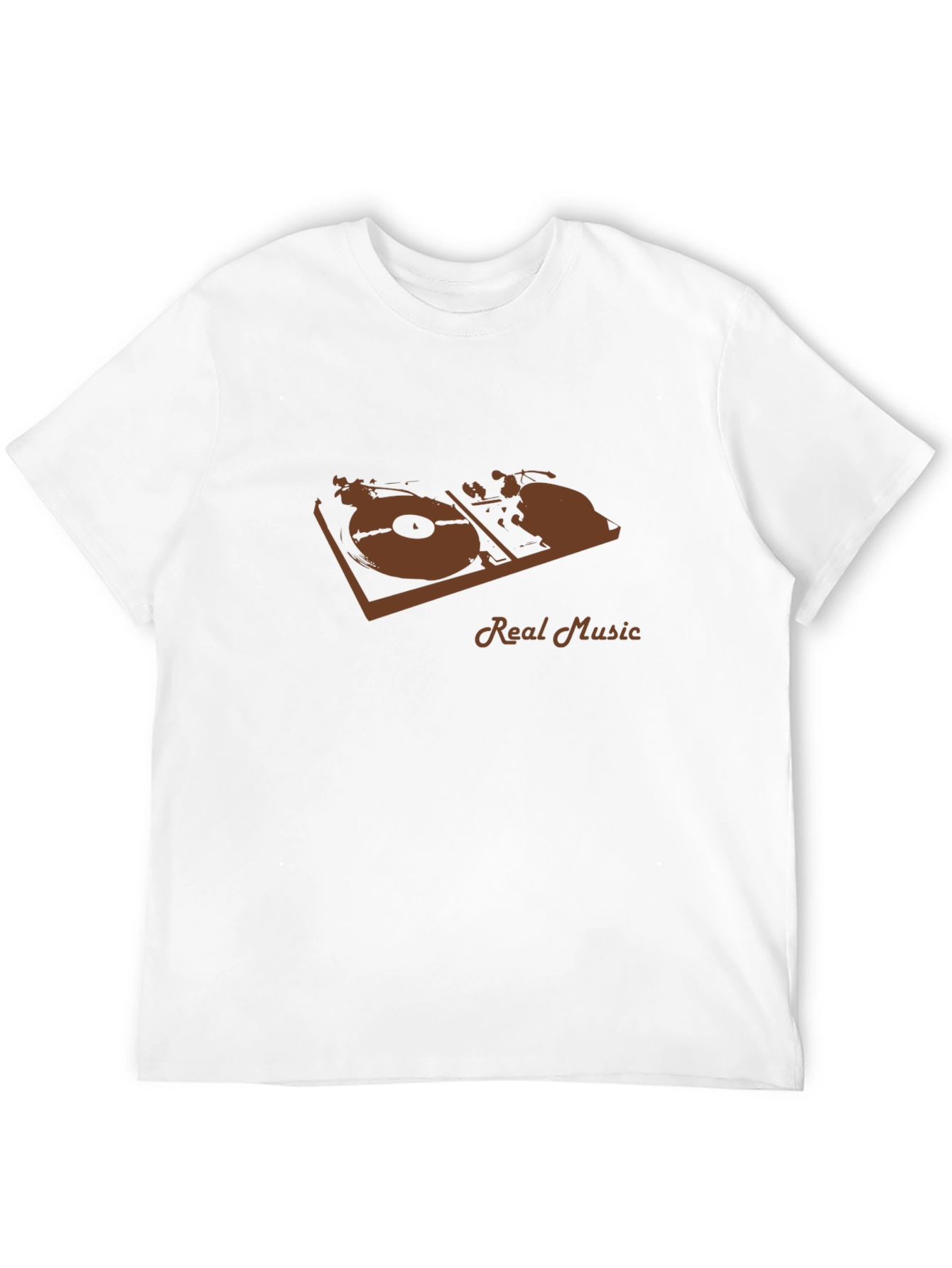 Real Music Graphic Tee - Black Casual T-Shirt