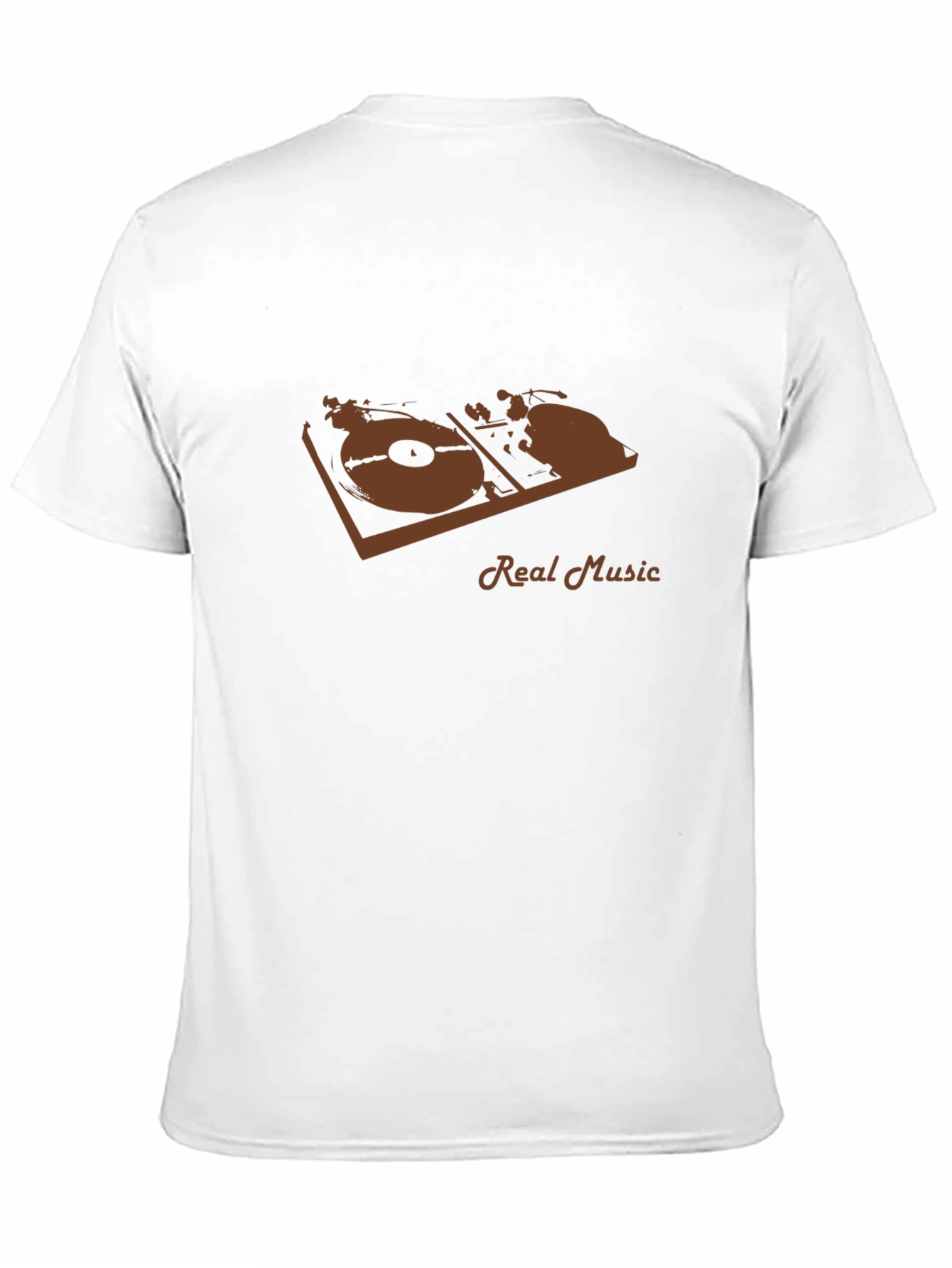Real Music Graphic Tee - Black Casual T-Shirt