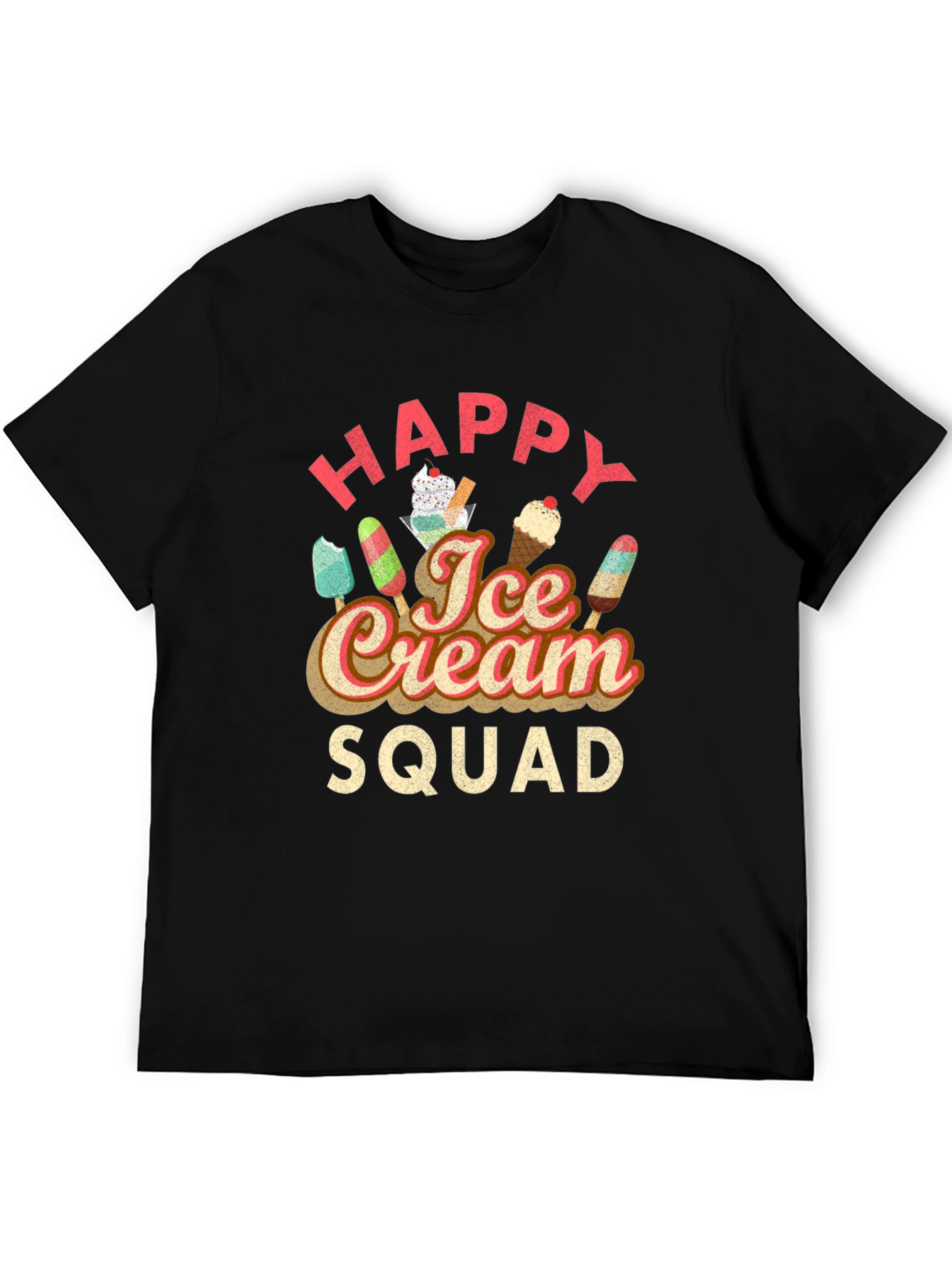 Happy Ice Cream Squad Graphic T-Shirt
