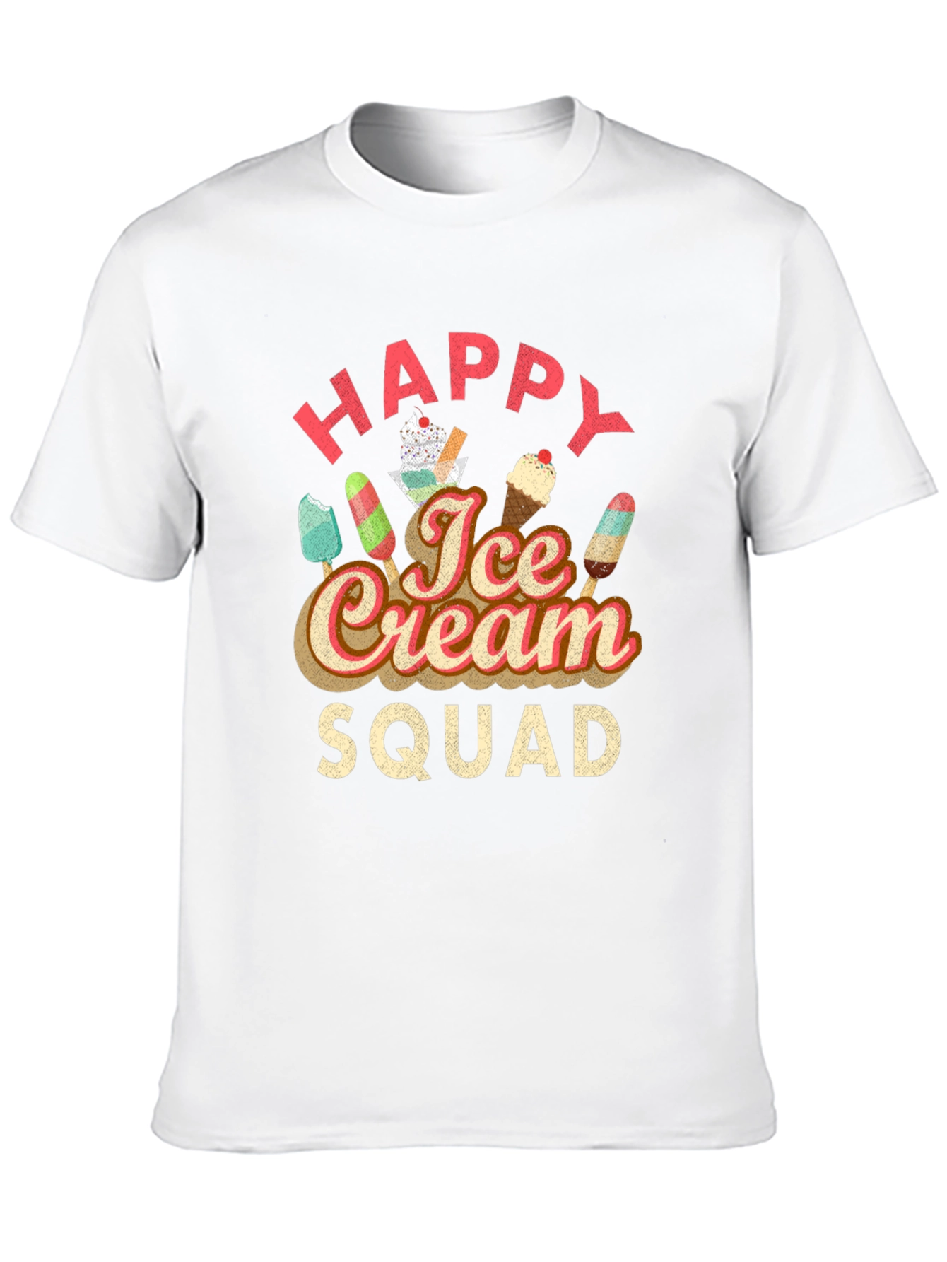 Happy Ice Cream Squad Graphic T-Shirt
