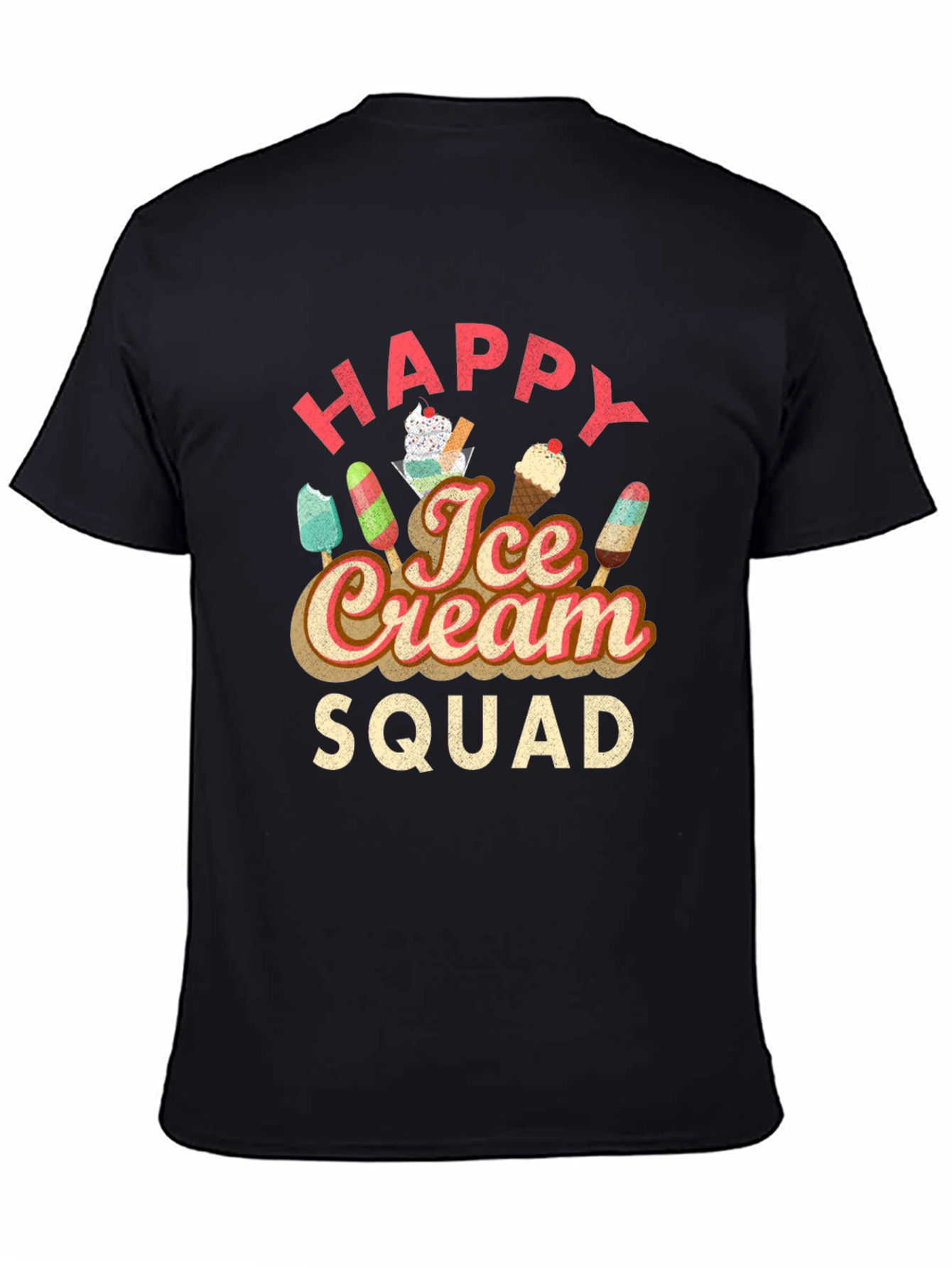 Happy Ice Cream Squad Graphic T-Shirt