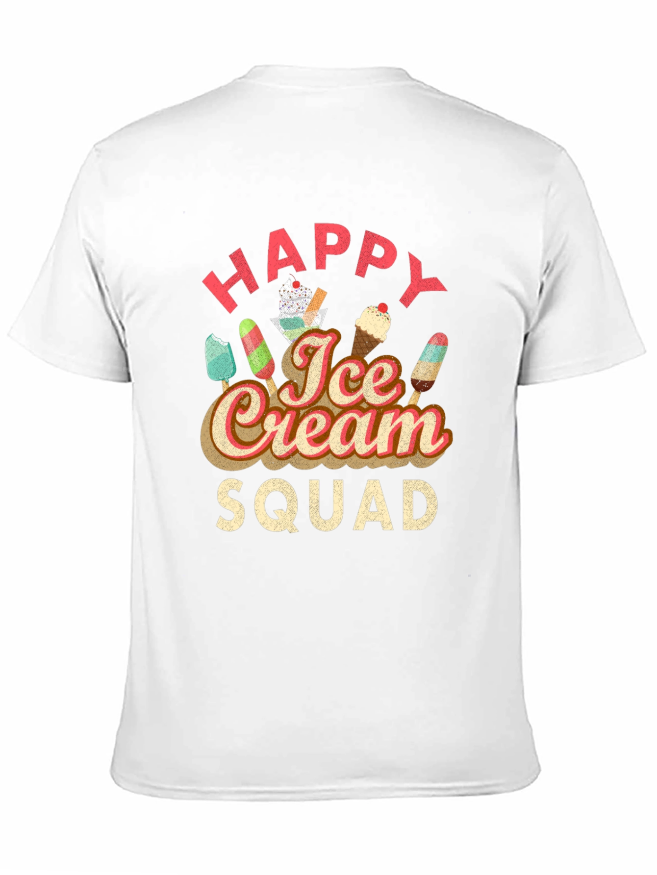 Happy Ice Cream Squad Graphic T-Shirt