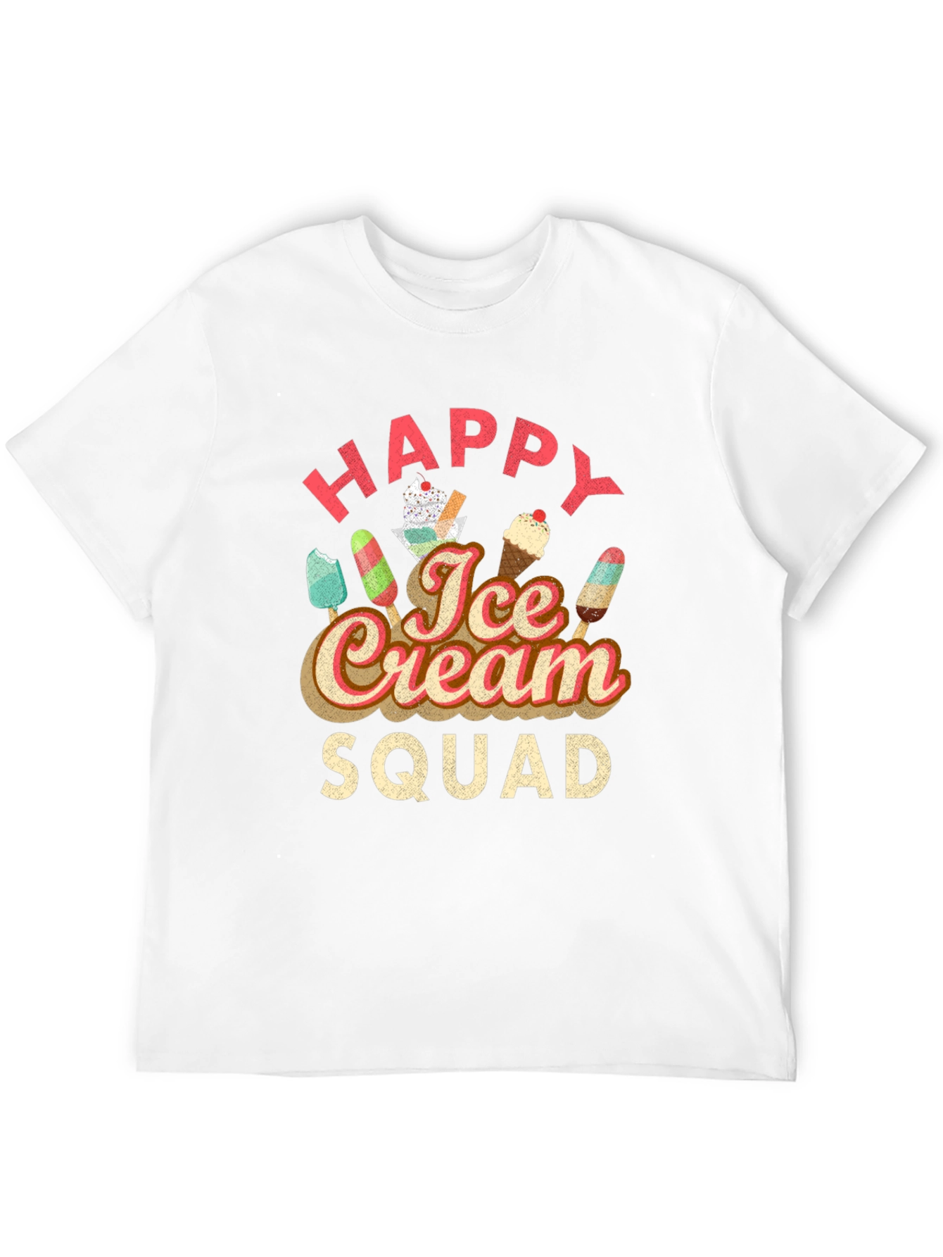Happy Ice Cream Squad Graphic T-Shirt