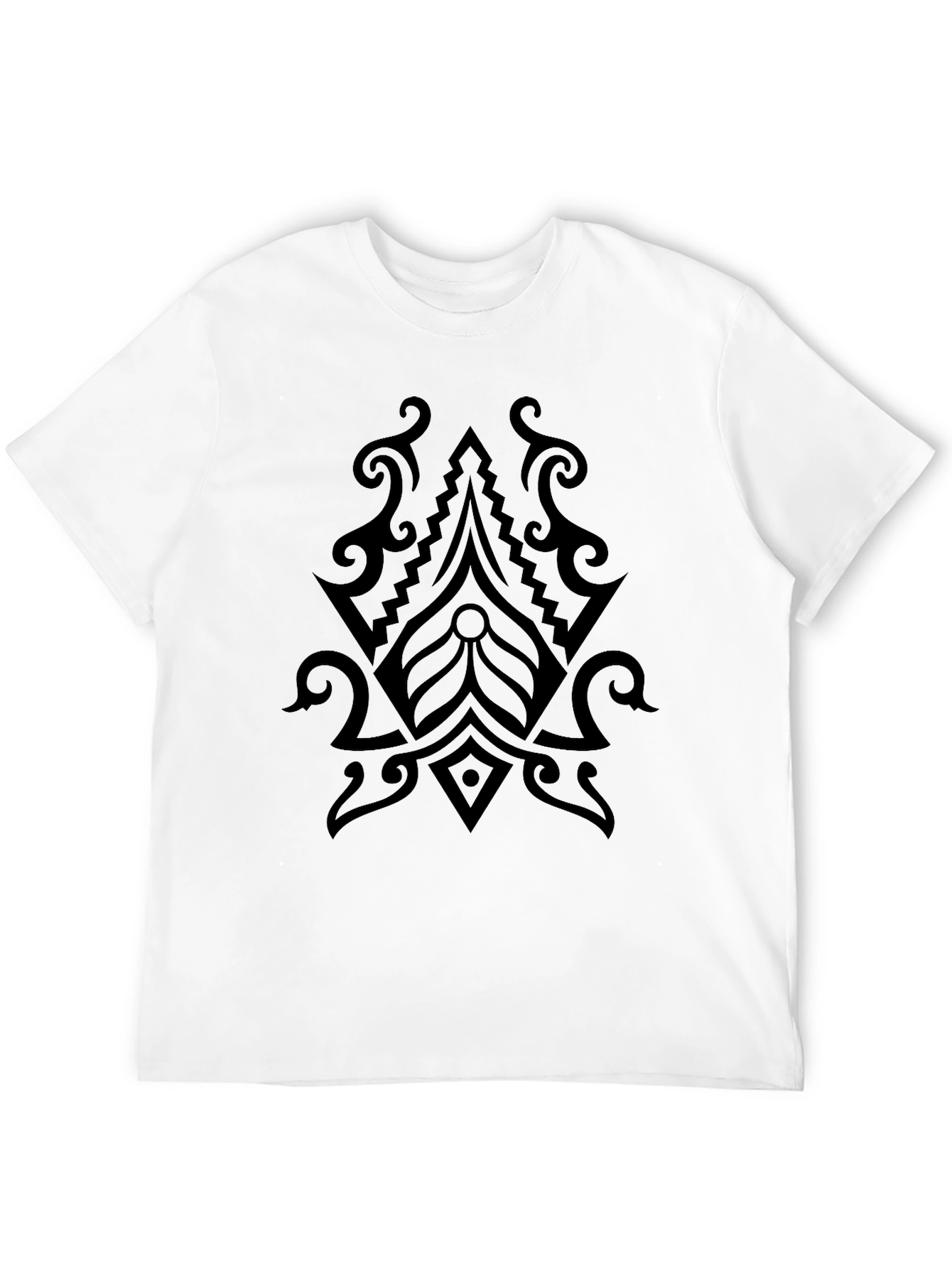 Tribal Graphic Black Tee - Mens Fashion