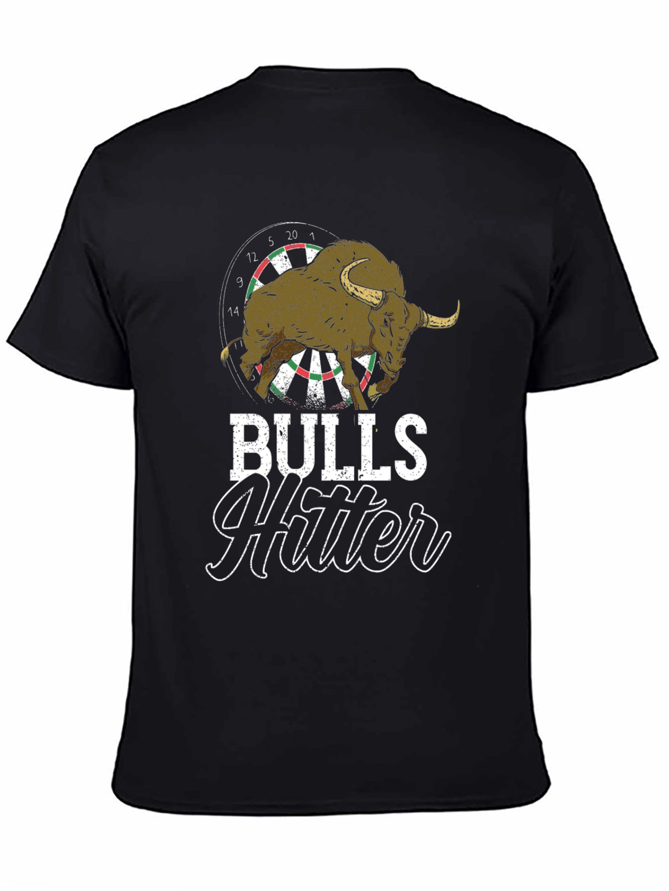 Bulls Hitter Tee - Novelty Dartboard Bull Shirt