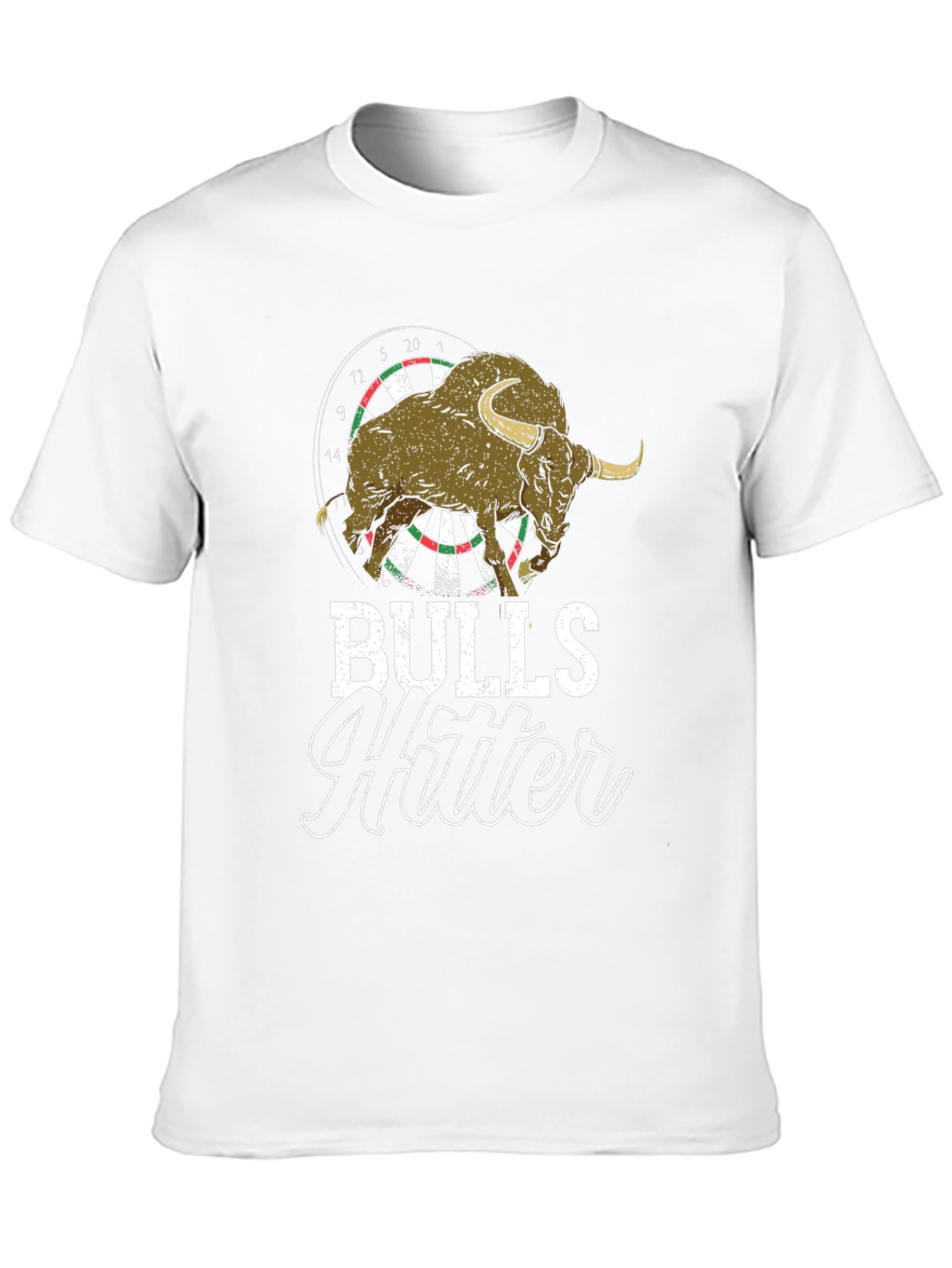 Bulls Hitter Tee - Novelty Dartboard Bull Shirt