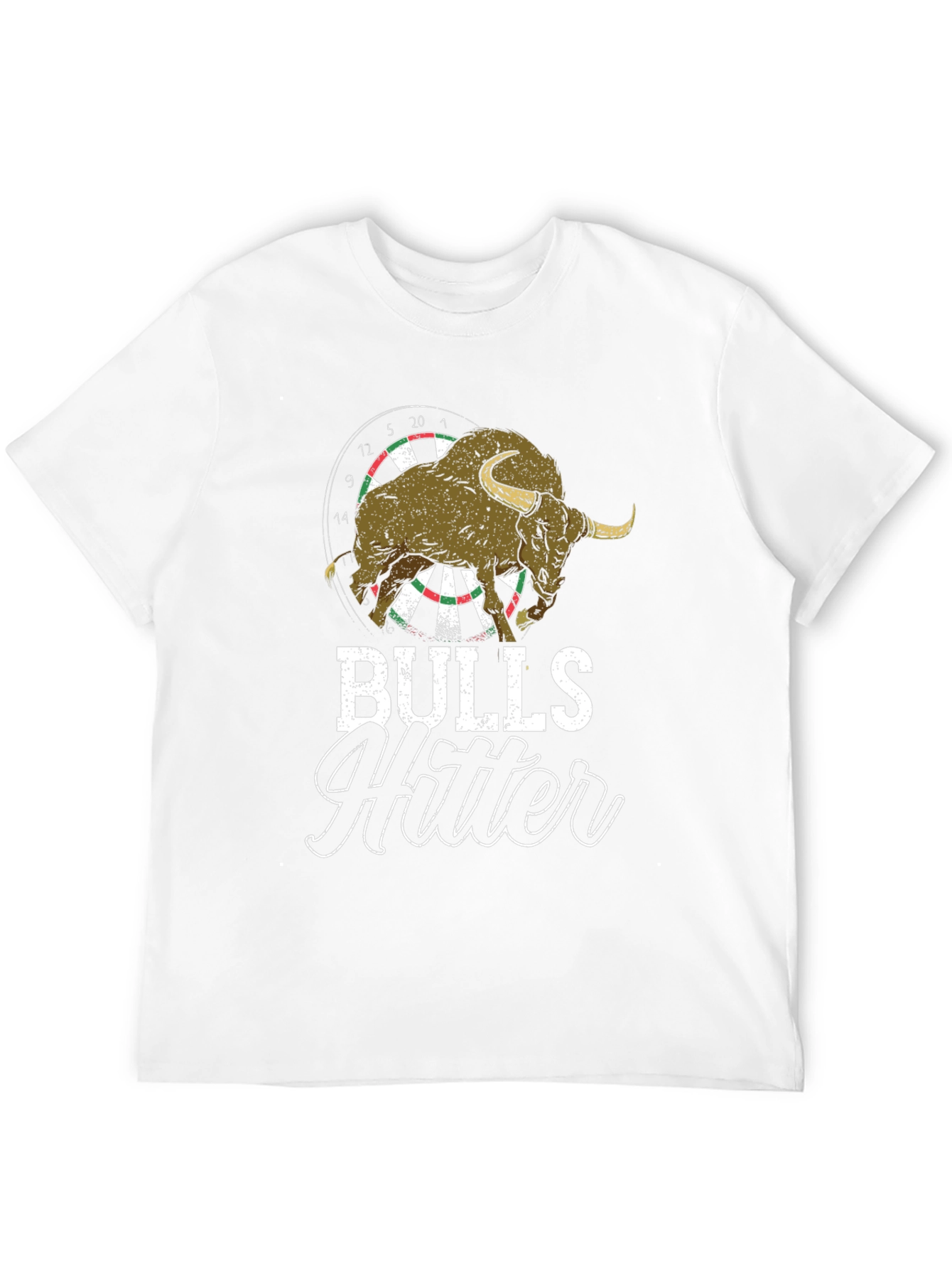 Bulls Hitter Tee - Novelty Dartboard Bull Shirt