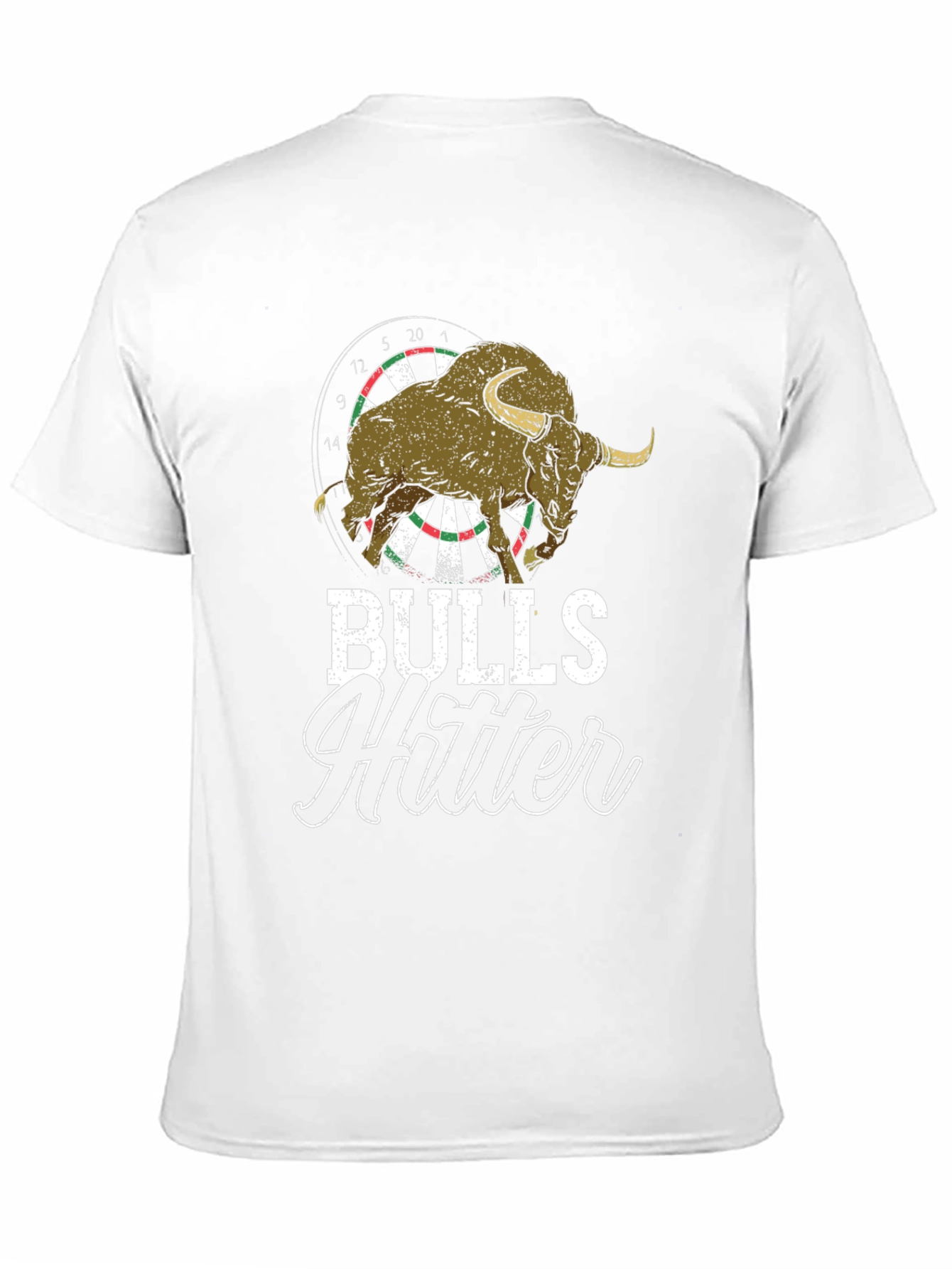 Bulls Hitter Tee - Novelty Dartboard Bull Shirt
