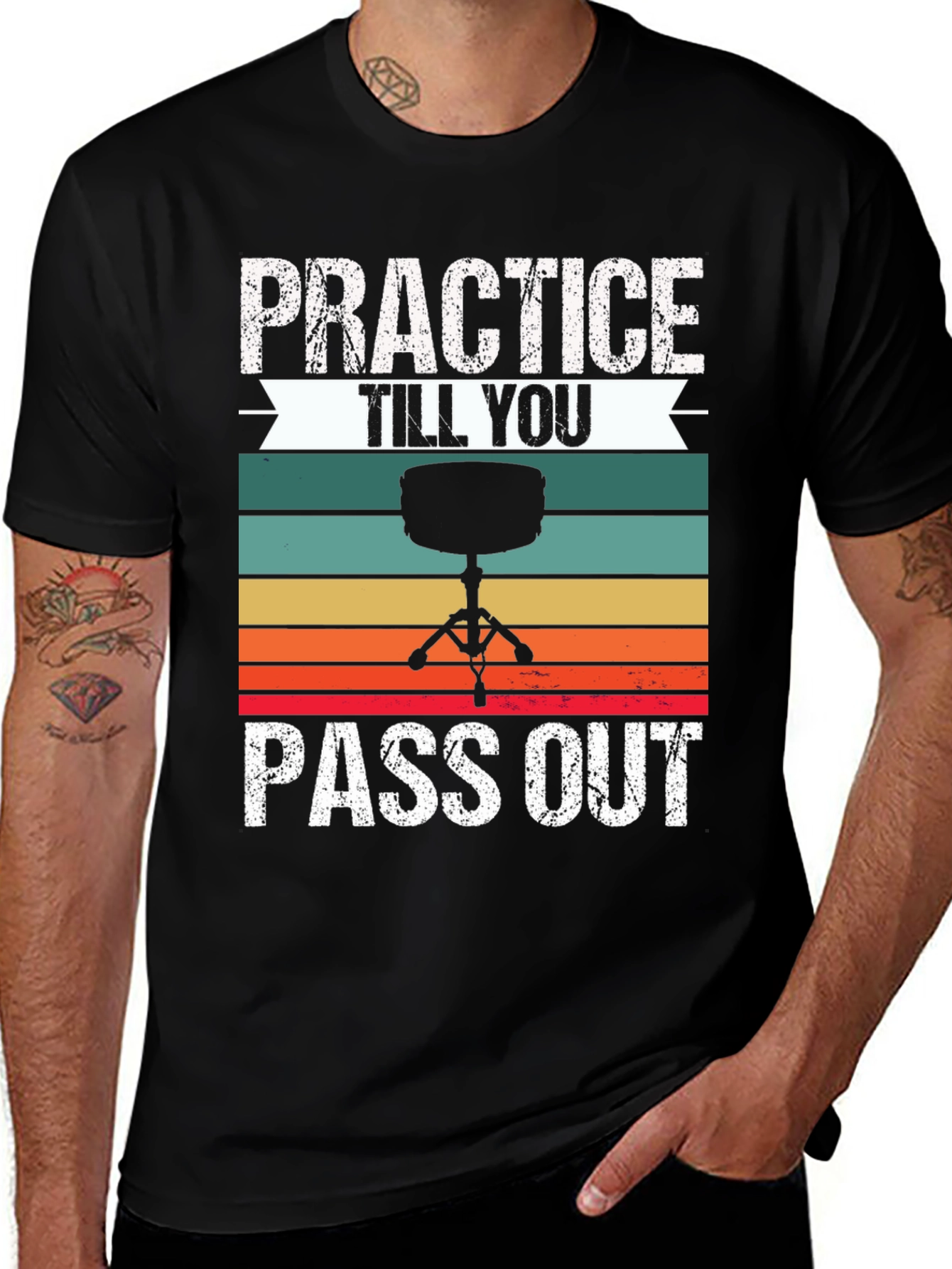 Practice Till You Pass Out Drummer T-Shirt