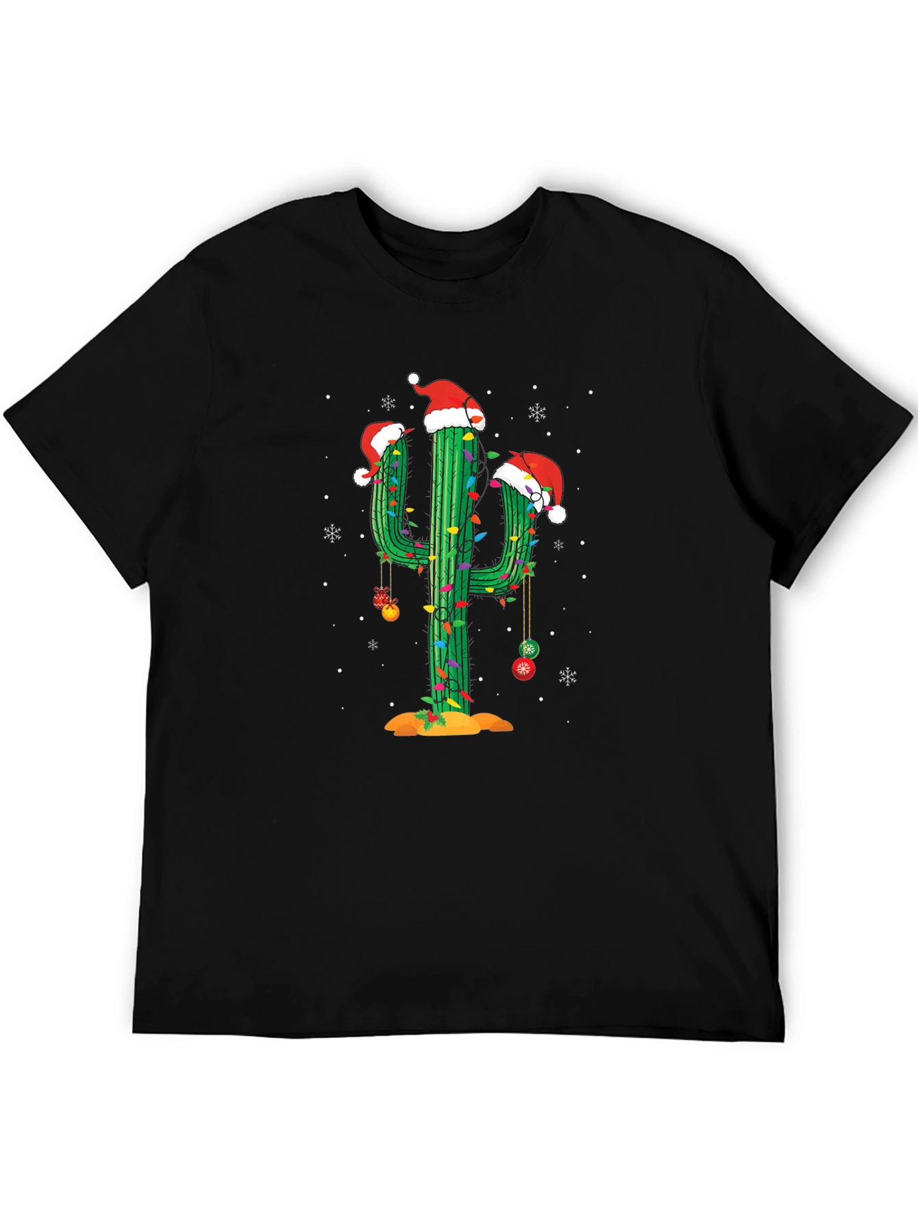 Festive Cactus Christmas T-Shirt