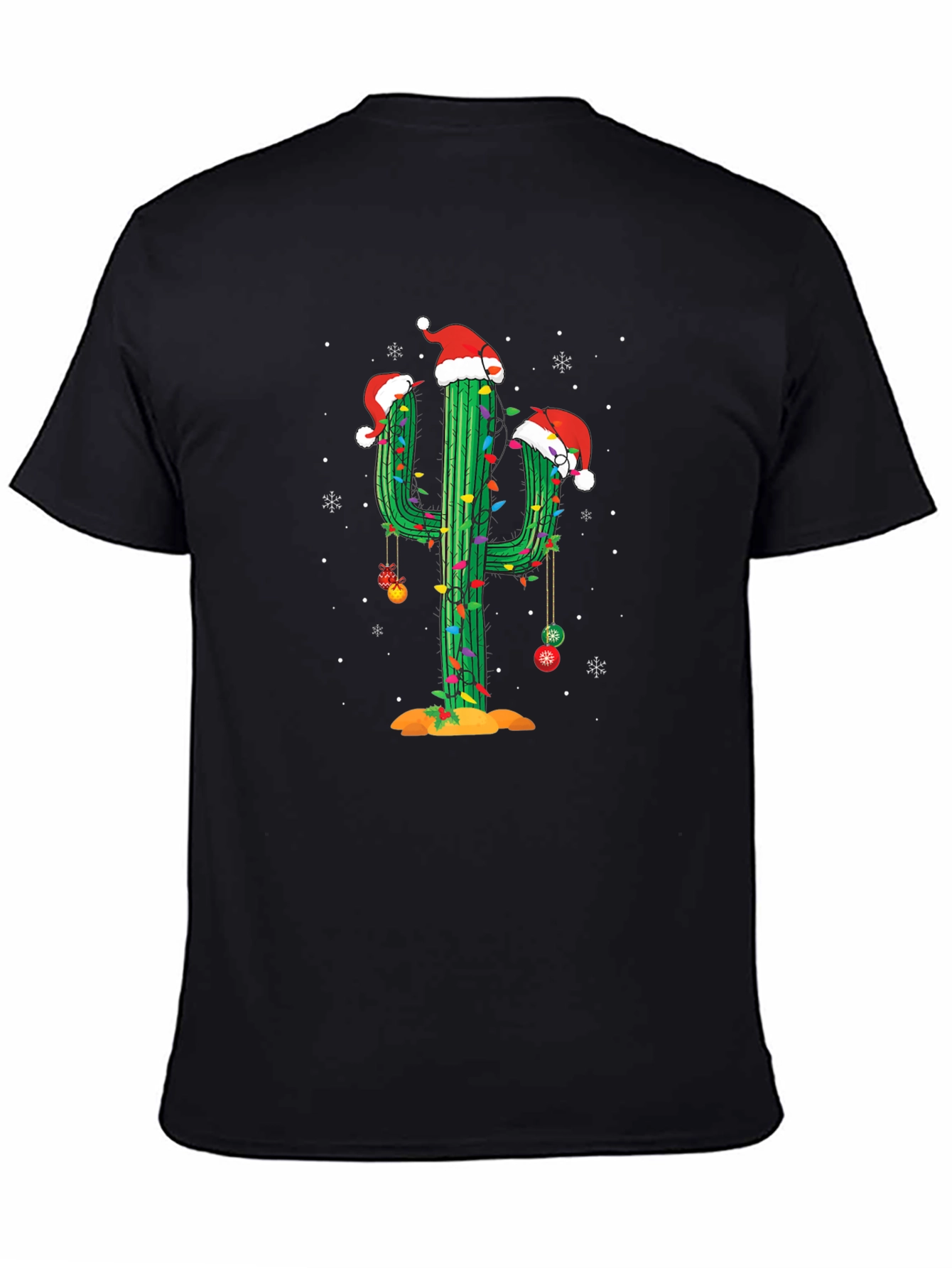 Festive Cactus Christmas T-Shirt