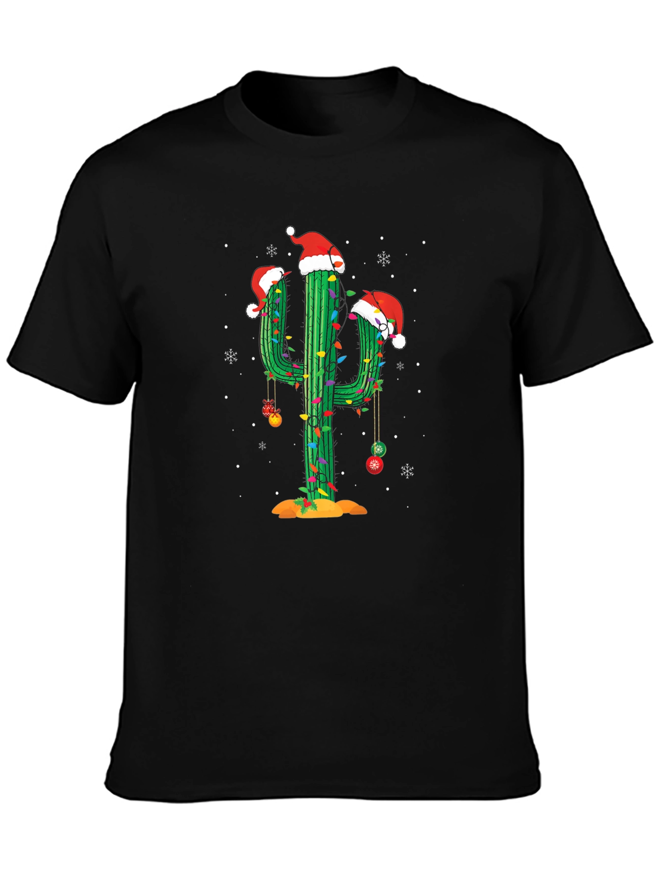 Festive Cactus Christmas T-Shirt