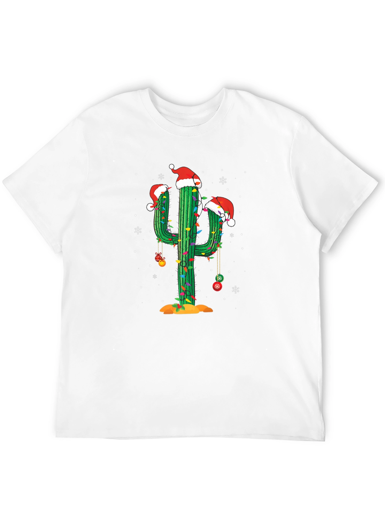 Festive Cactus Christmas T-Shirt