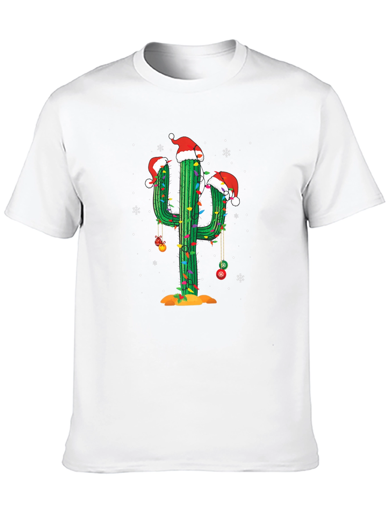 Festive Cactus Christmas T-Shirt