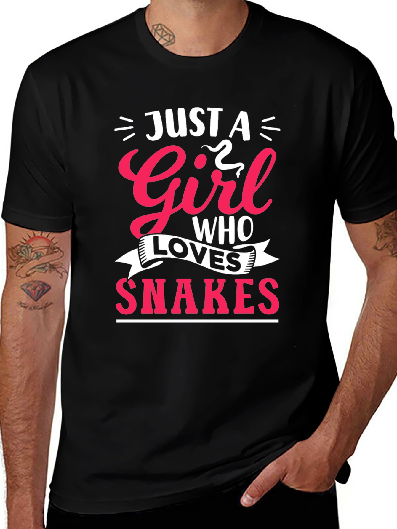 Just A Girl Who Loves Snakes Graphic Tee