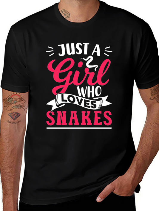 Just A Girl Who Loves Snakes Graphic Tee