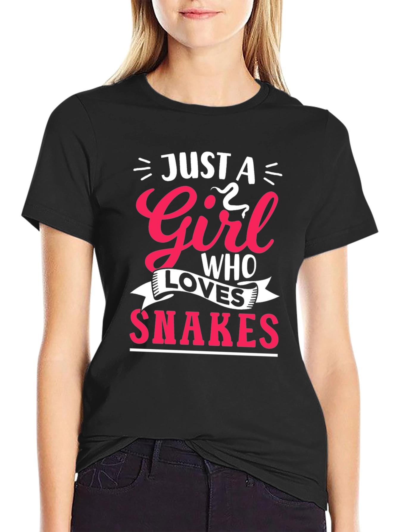 Just A Girl Who Loves Snakes Graphic Tee