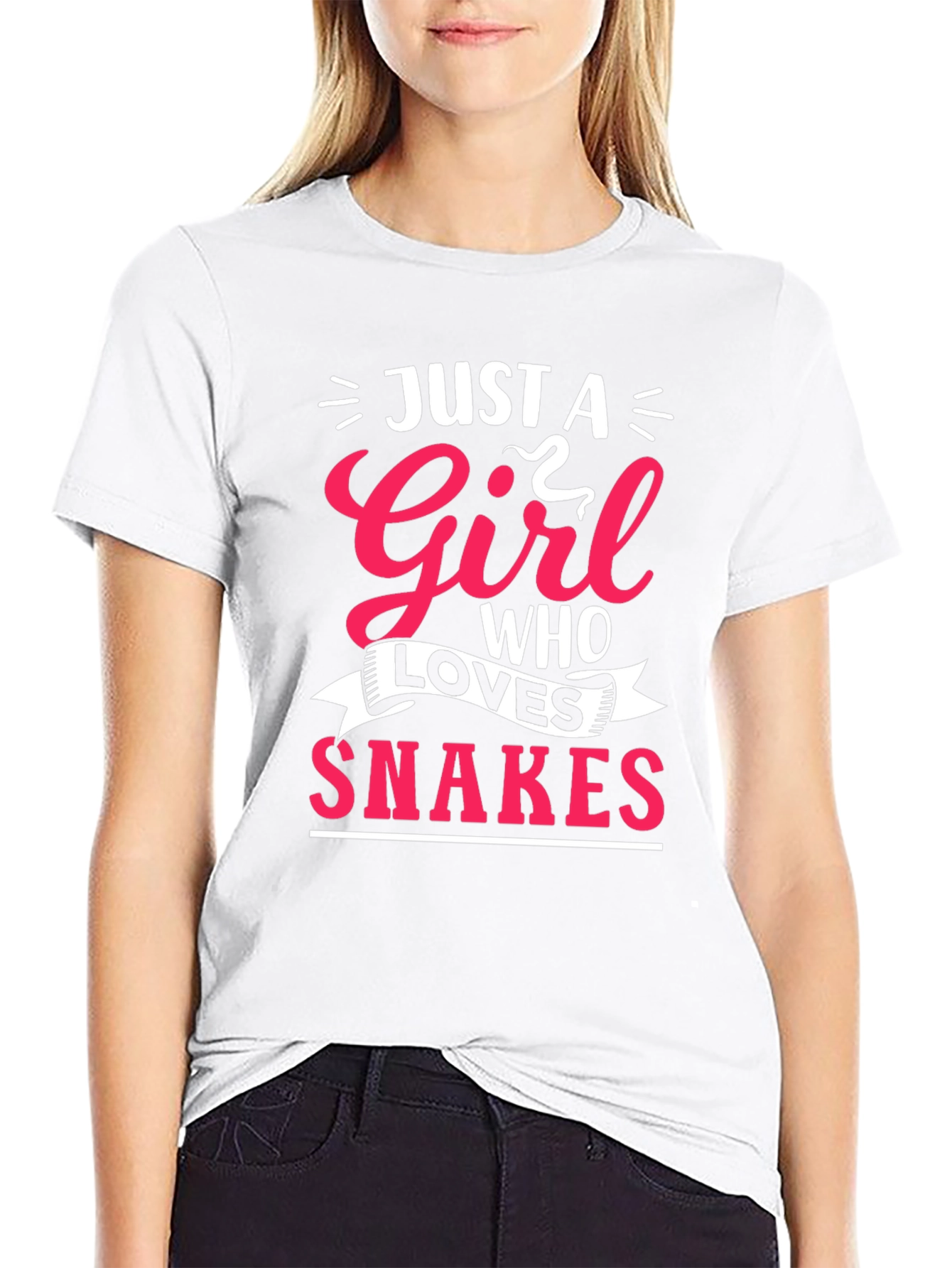 Just A Girl Who Loves Snakes Graphic Tee