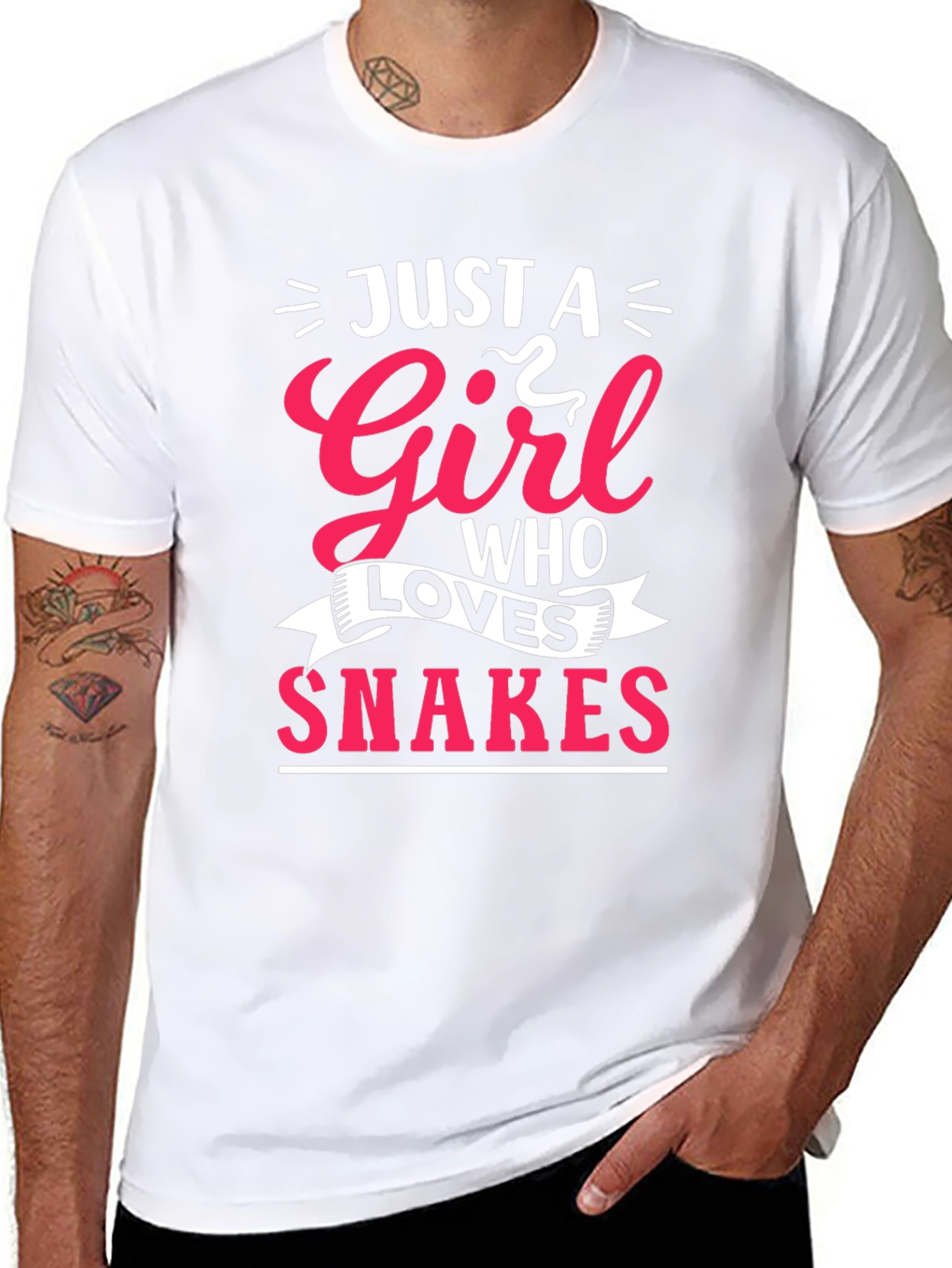 Just A Girl Who Loves Snakes Graphic Tee