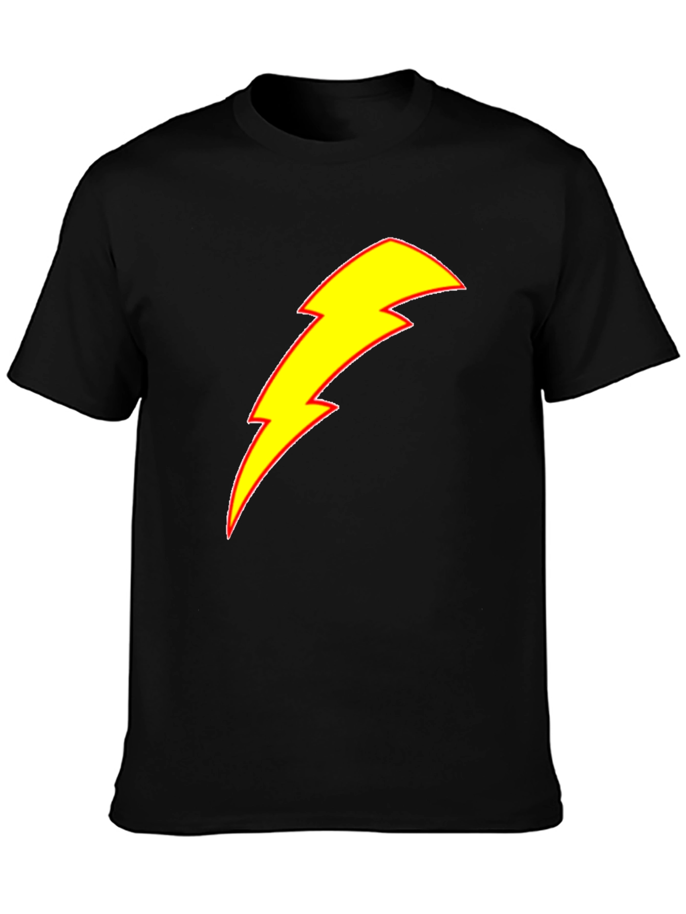 Lightning Bolt Graphic Tee - Black