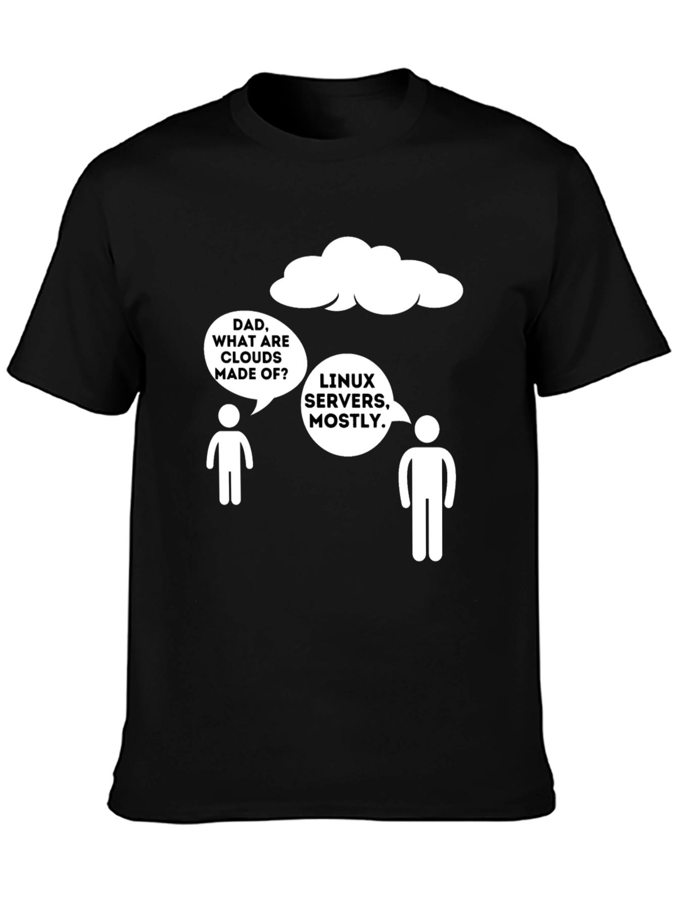 Linux Servers Cloud Humor T-Shirt