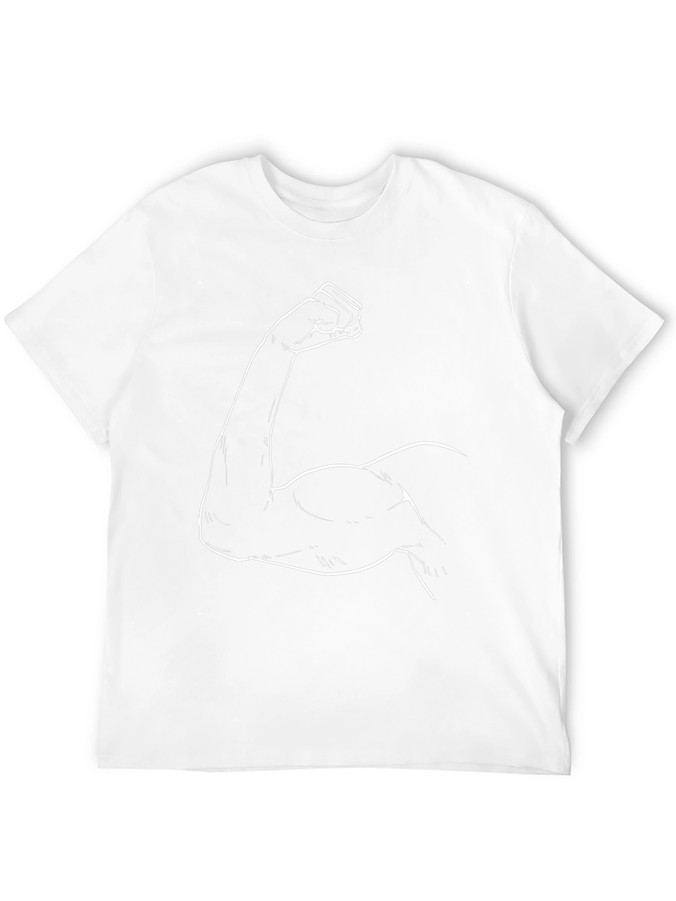 Muscle Arm Graphic Tee - Black