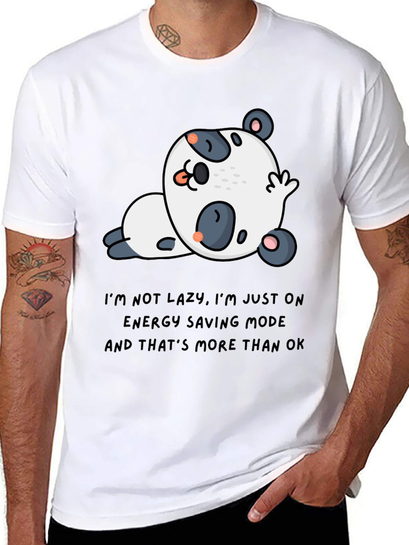Lazy Panda T-Shirt - Energy Saving Mode Tee