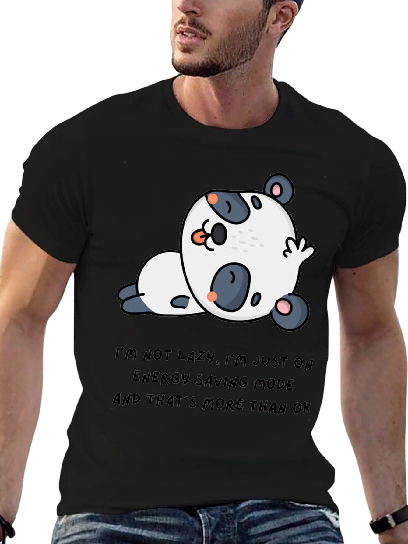 Lazy Panda T-Shirt - Energy Saving Mode Tee