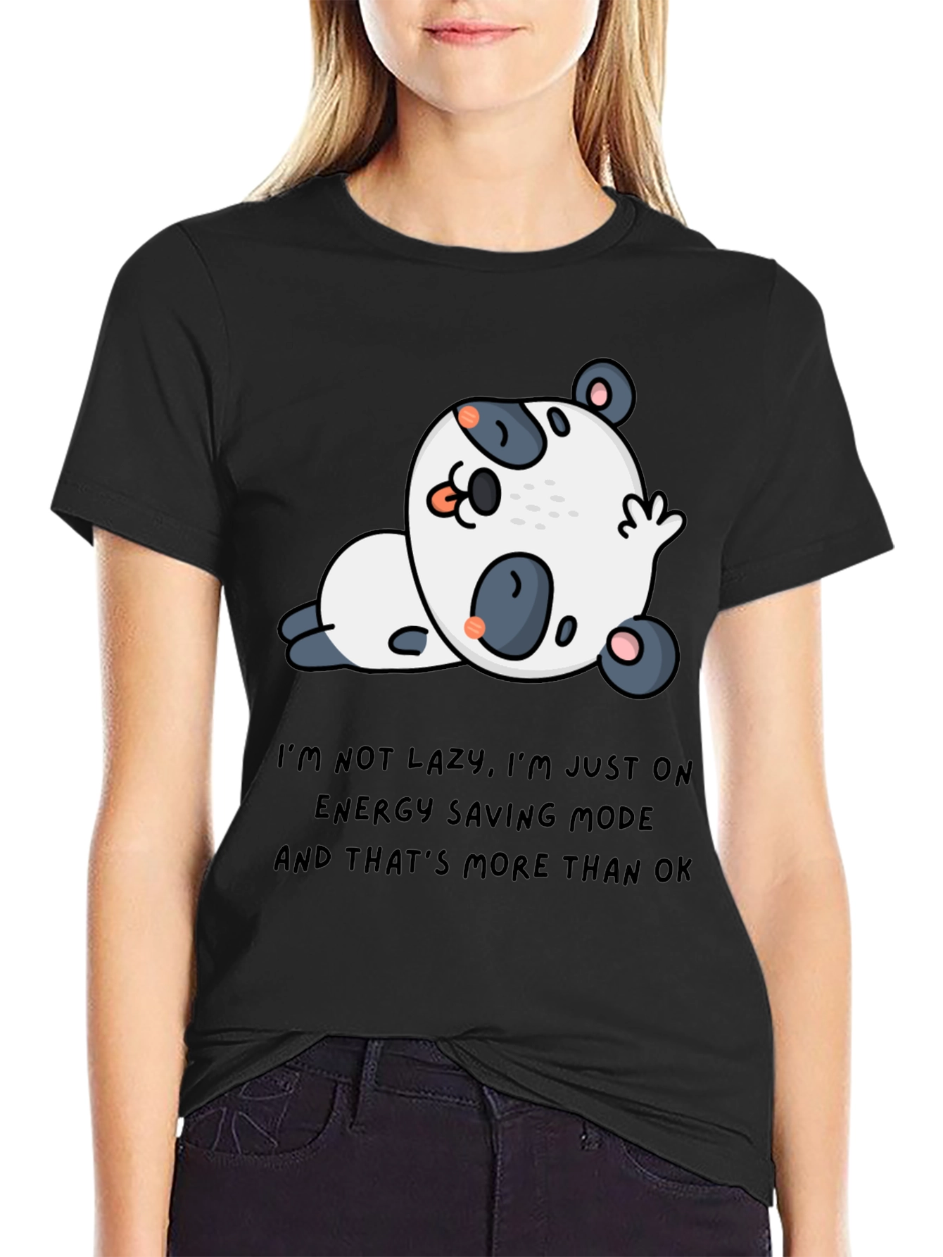 Lazy Panda T-Shirt - Energy Saving Mode Tee