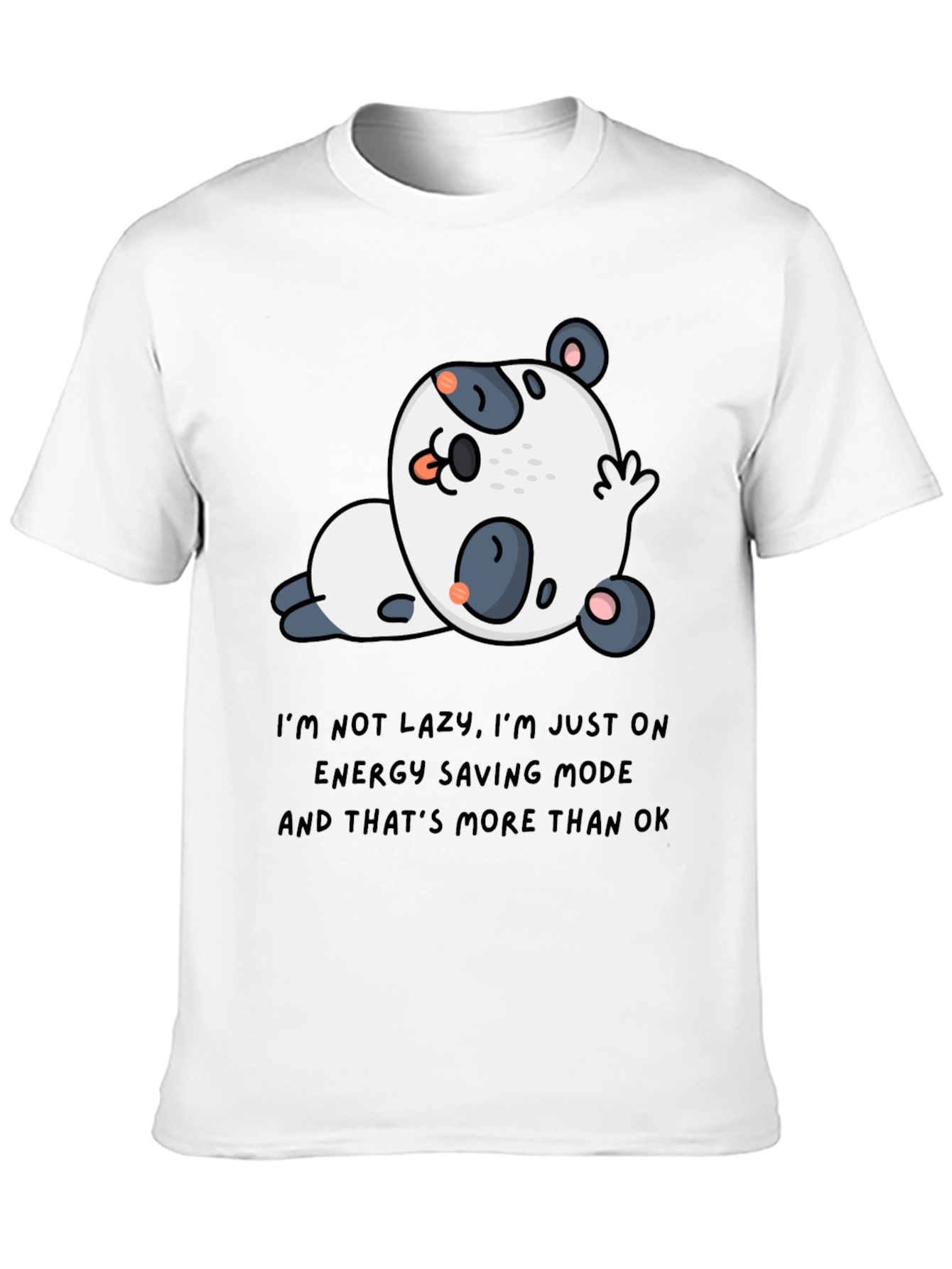 Lazy Panda T-Shirt - Energy Saving Mode Tee