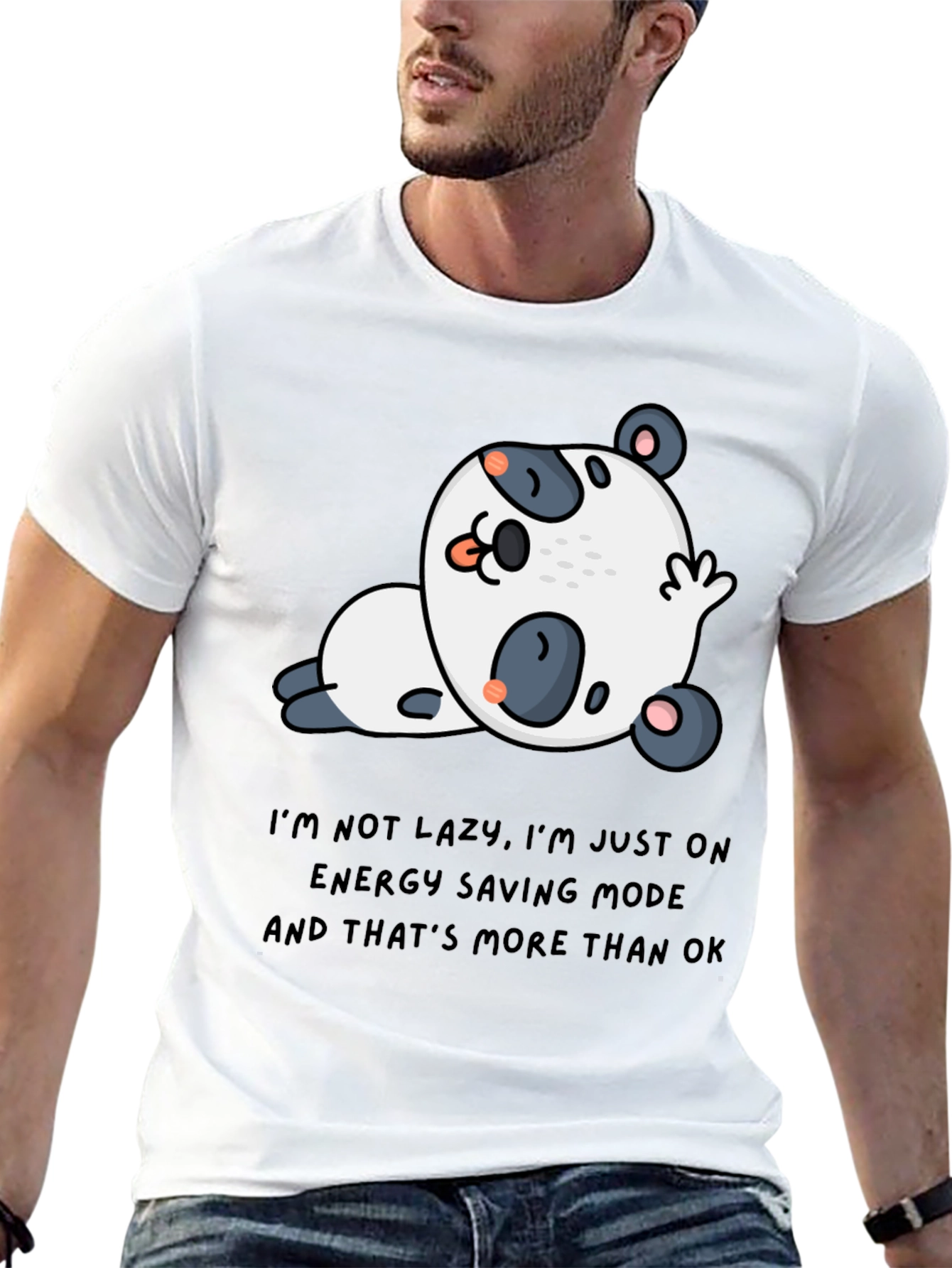 Lazy Panda T-Shirt - Energy Saving Mode Tee