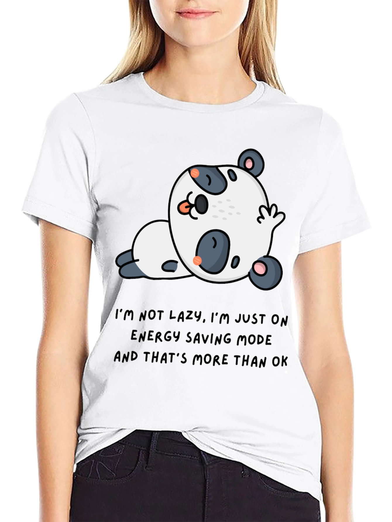Lazy Panda T-Shirt - Energy Saving Mode Tee