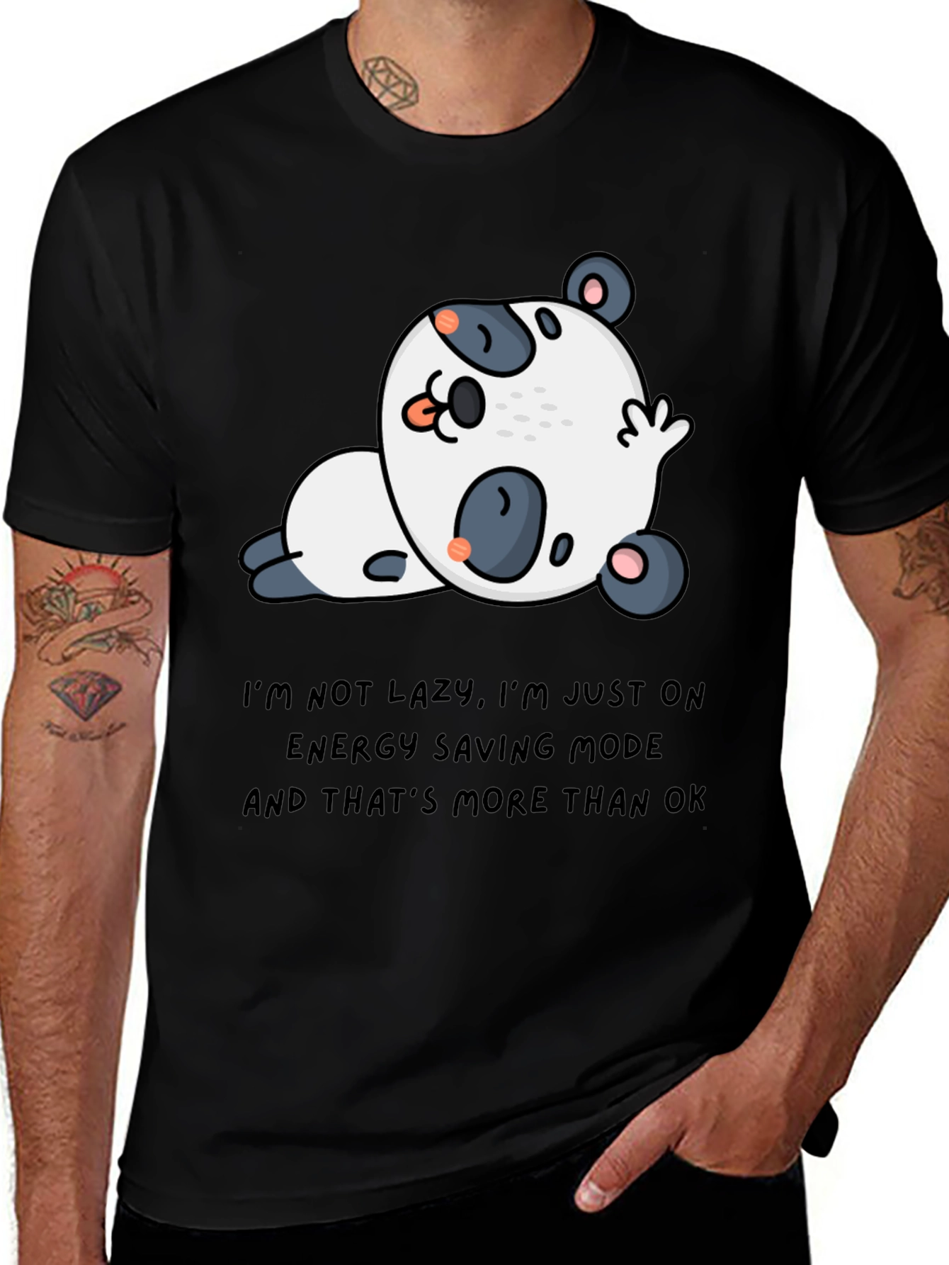 Lazy Panda T-Shirt - Energy Saving Mode Tee