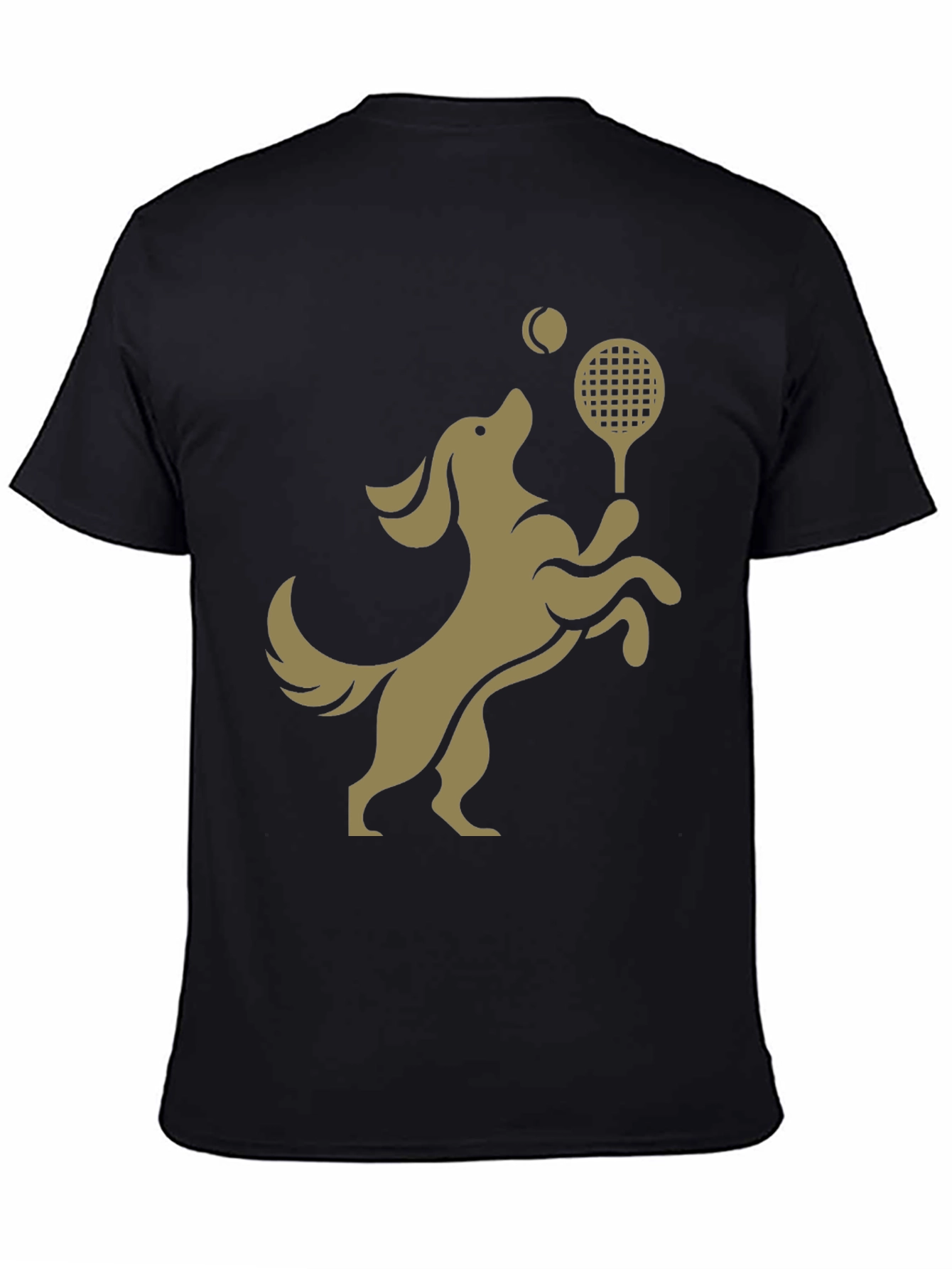 Dog Tennis T-Shirt: Playful Canine Athlete Design