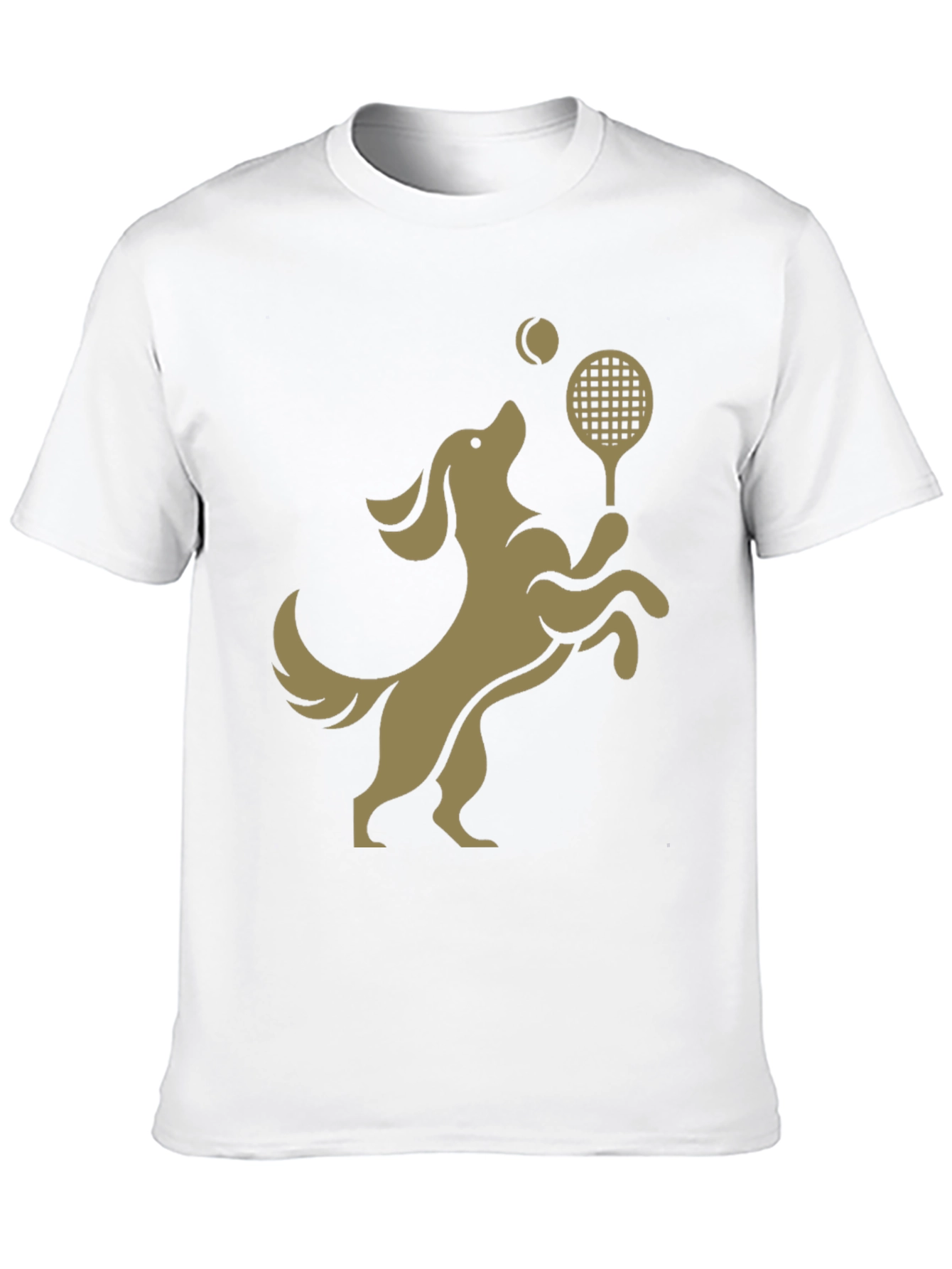 Dog Tennis T-Shirt: Playful Canine Athlete Design