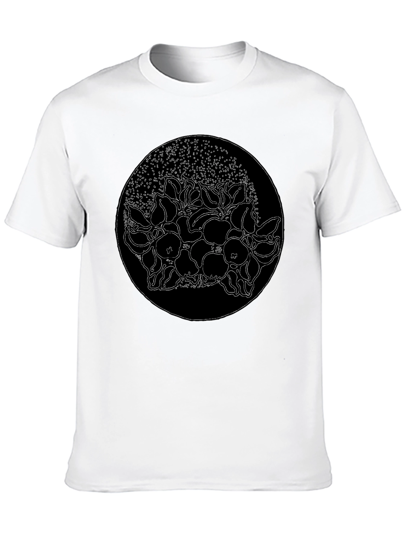 Floral Circle Graphic Tee - Stylish Mens T-Shirt