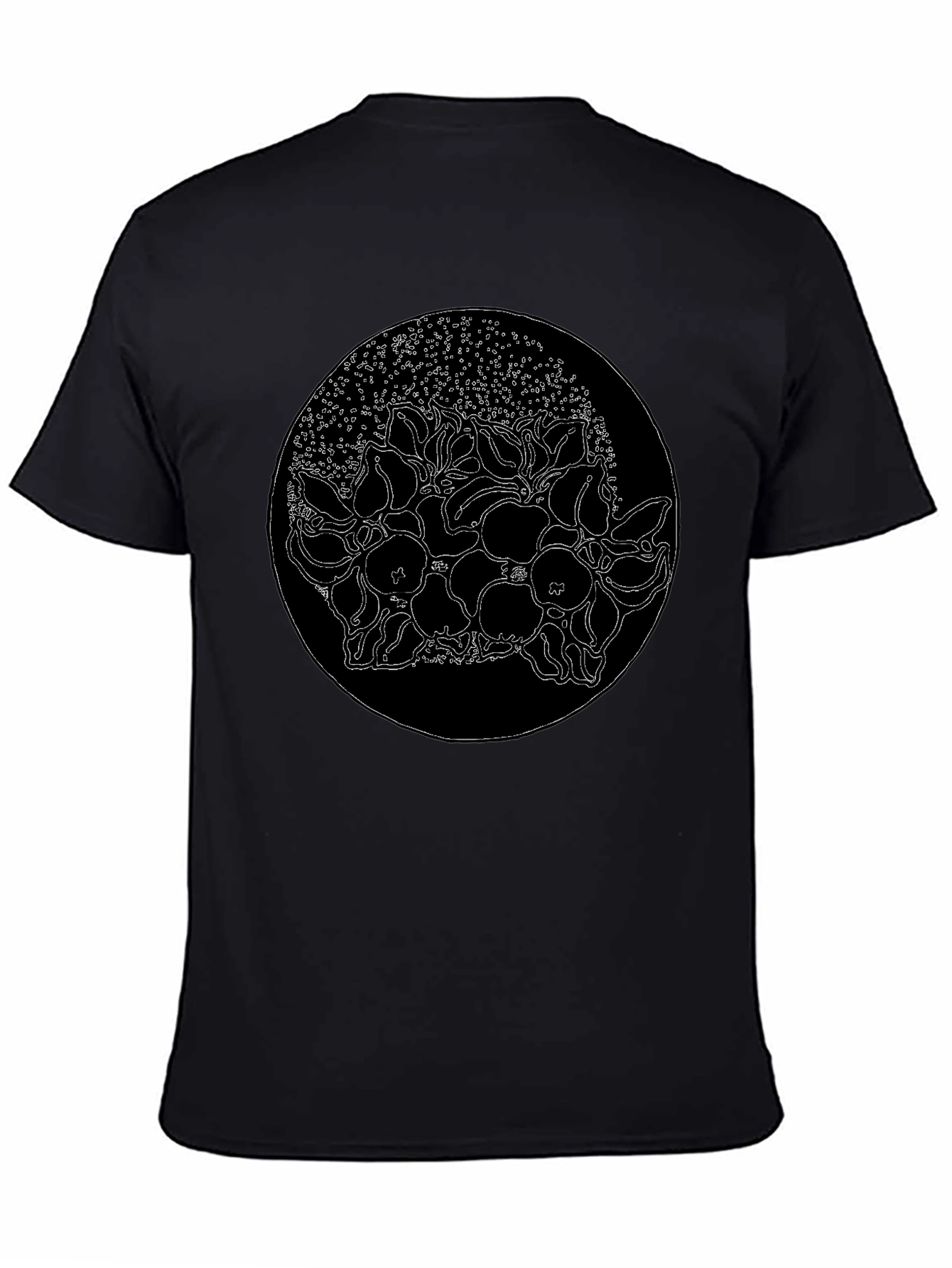 Floral Circle Graphic Tee - Stylish Mens T-Shirt