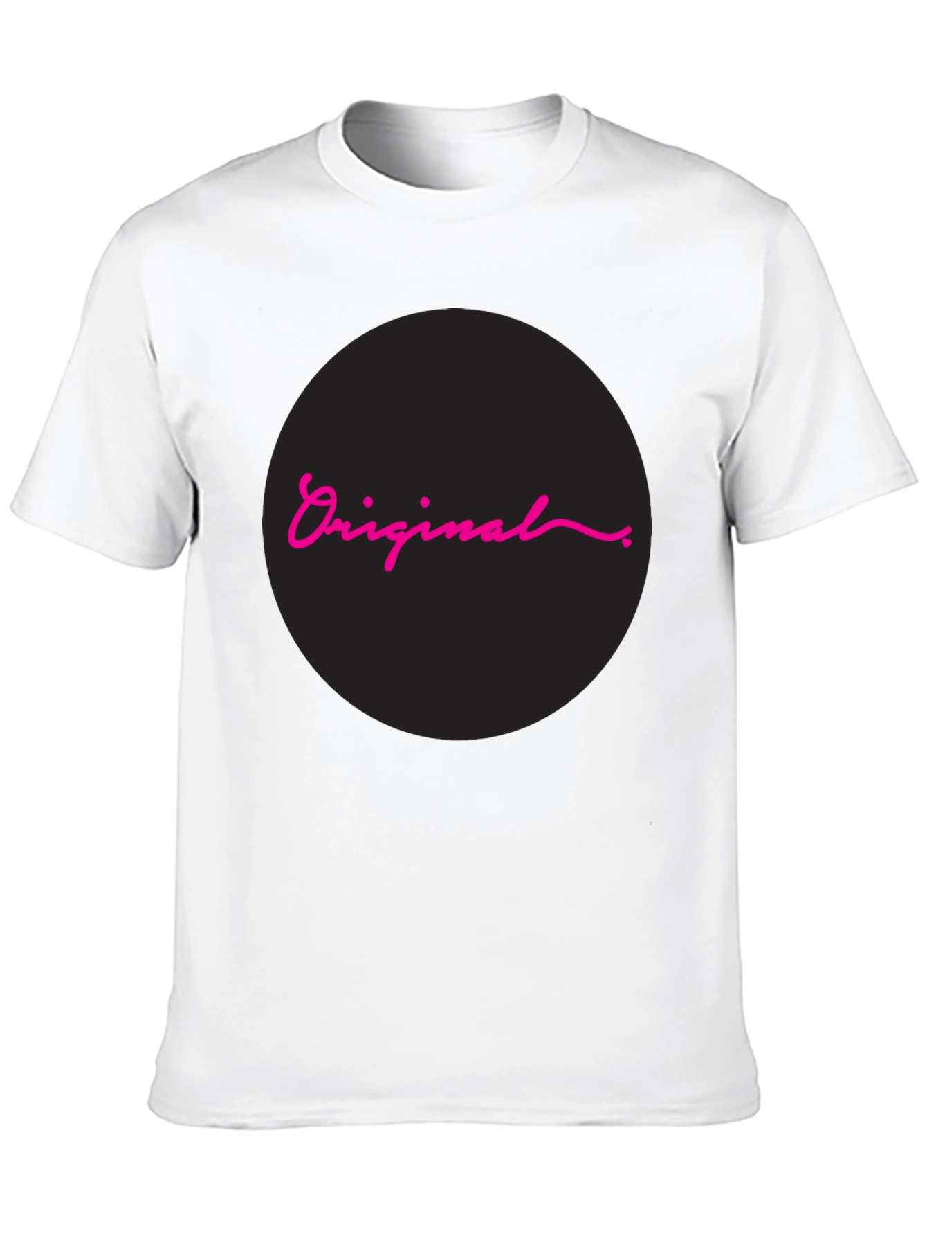 Original Design Black Cotton T-Shirt