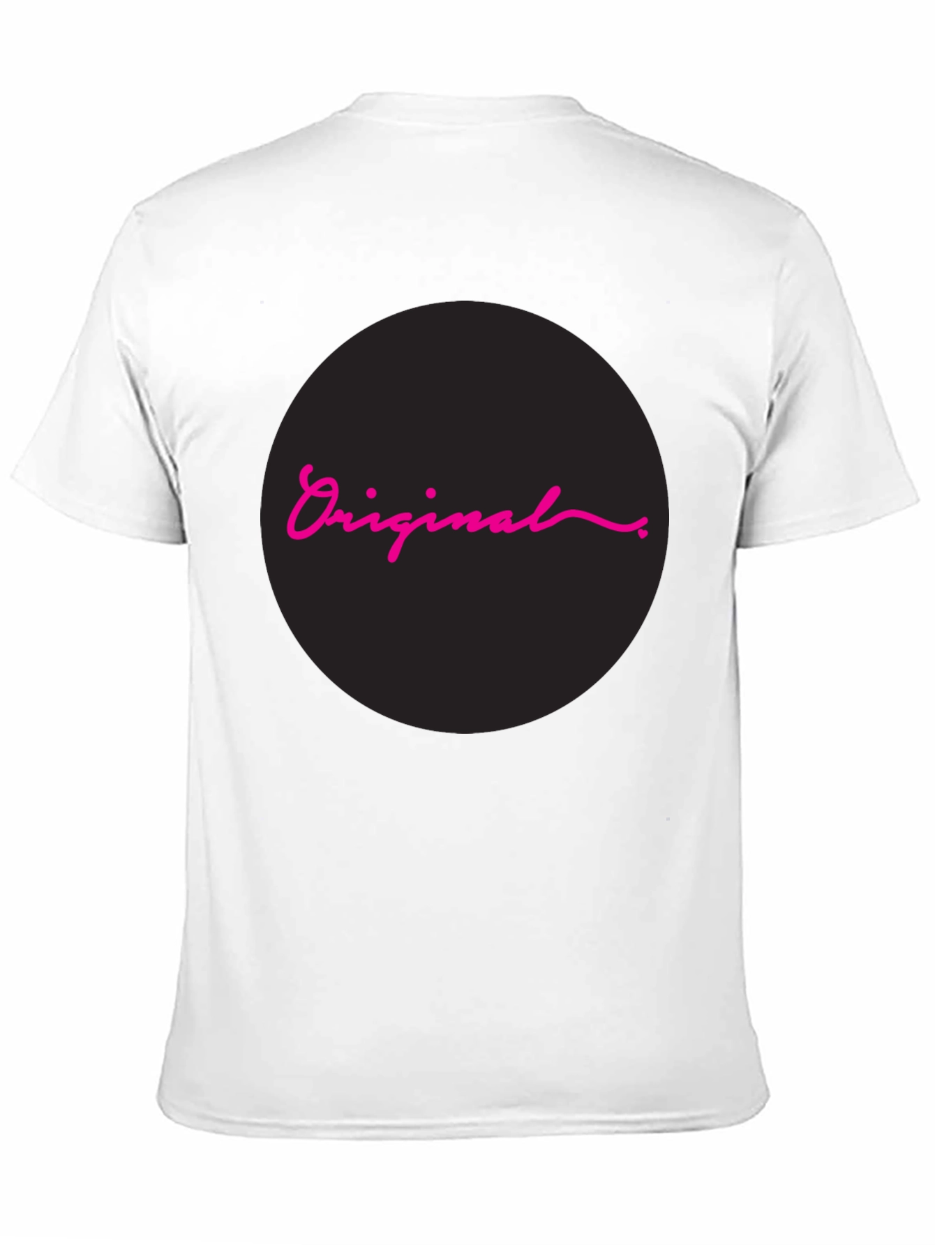 Original Design Black Cotton T-Shirt